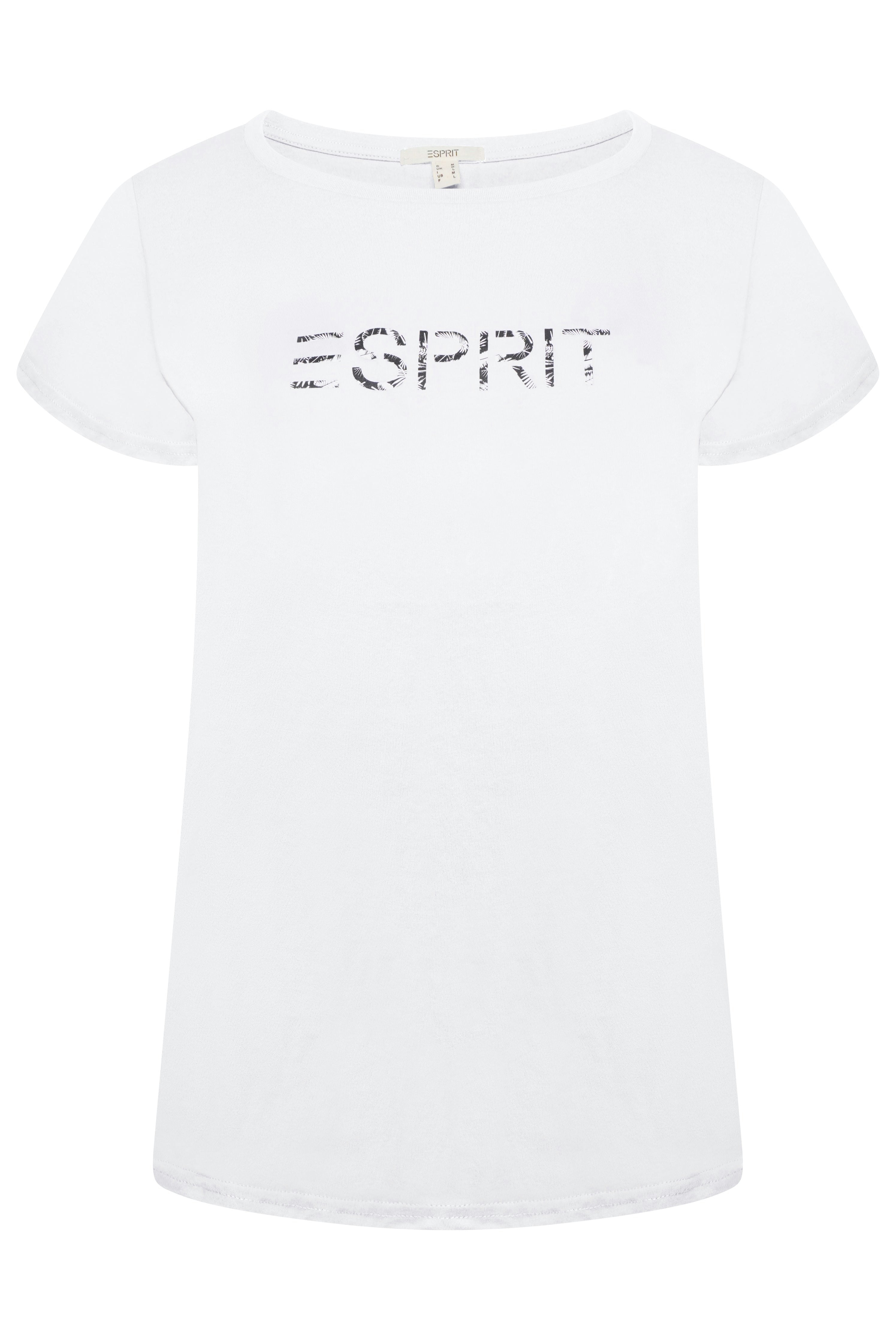 Esprit Women's White T-Shirt Pattern 9 - S