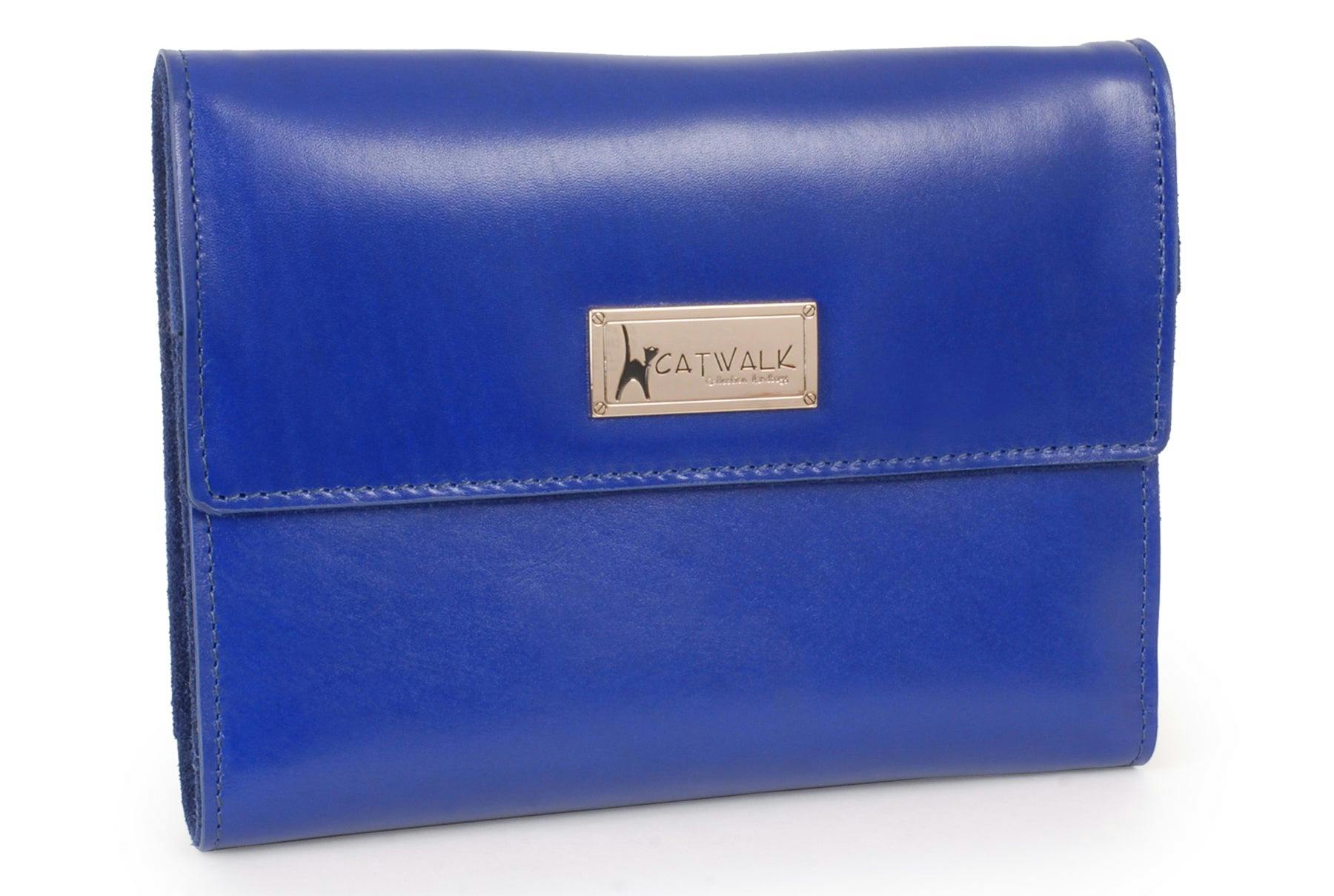 Catwalk Collection Handbags Blue Chanelle - Jewellery Roll