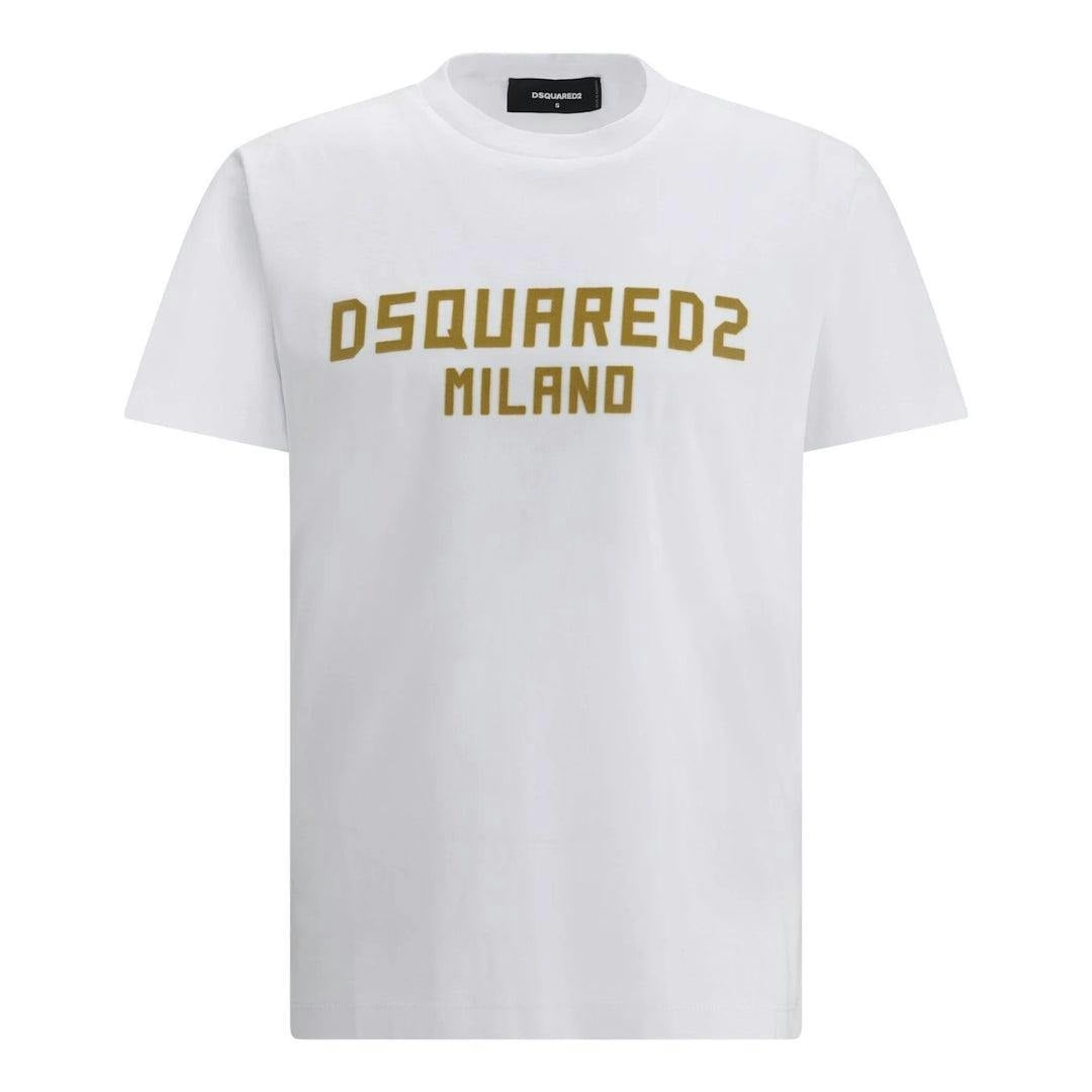 Dsquared2 Men's White Milano Cotton T-Shirt - Xl - 100% Cotton