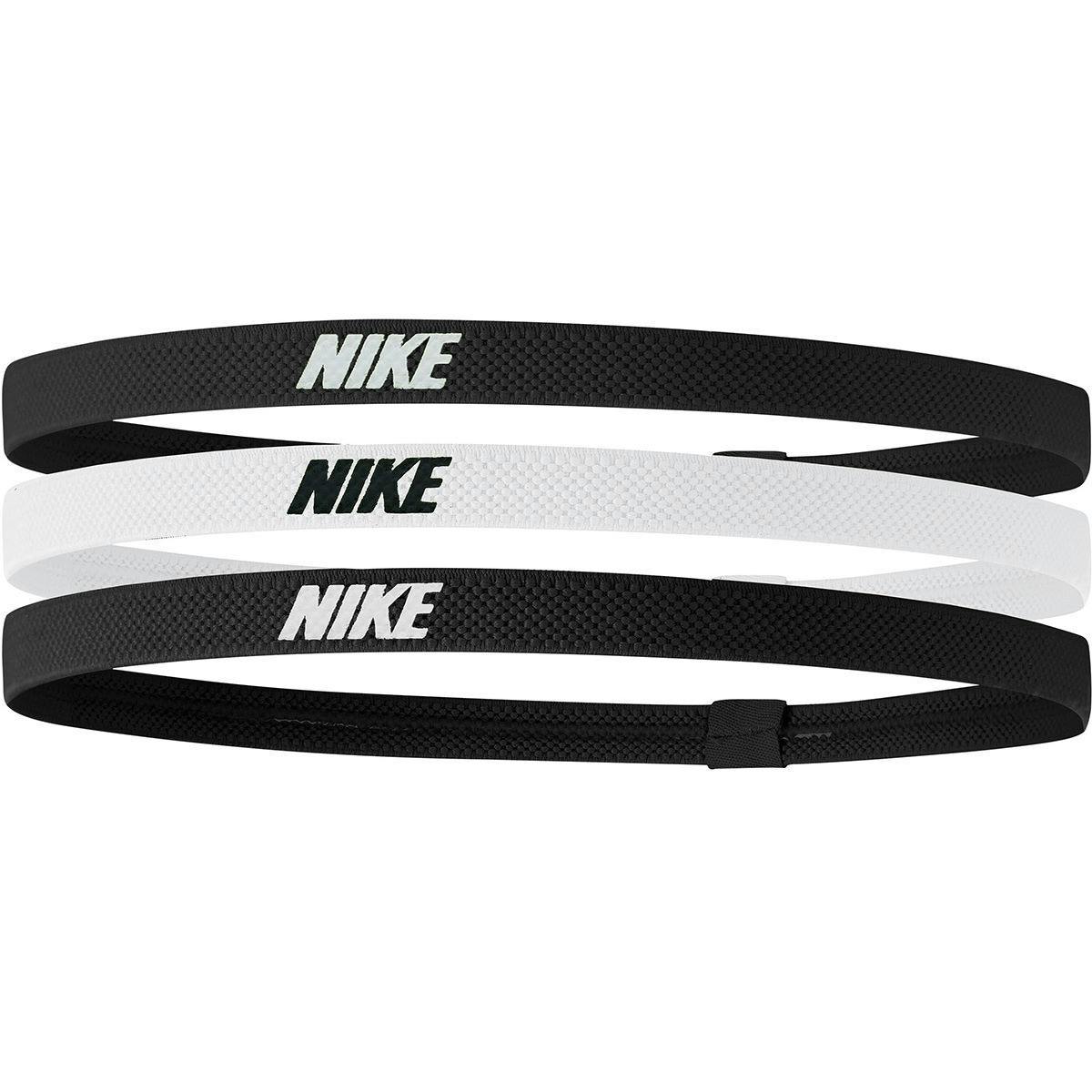 Nike Black/White Mixed Width Headband (Pack Of 3) - One Size - 100% Mixed