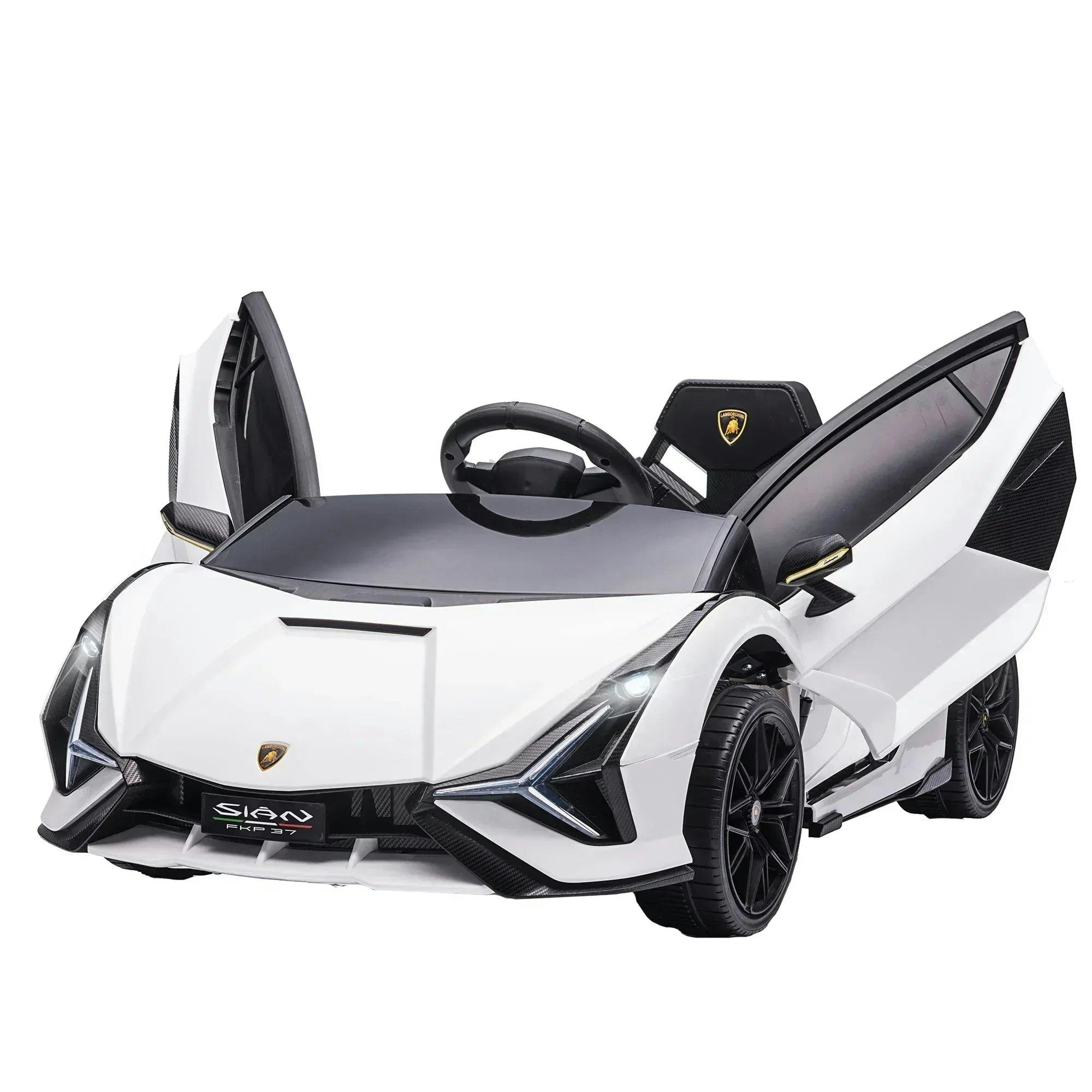 Homcom Lamborghini Sian 12V Kids Electric Ride On Car Toy W/ Remote Control - Image 7