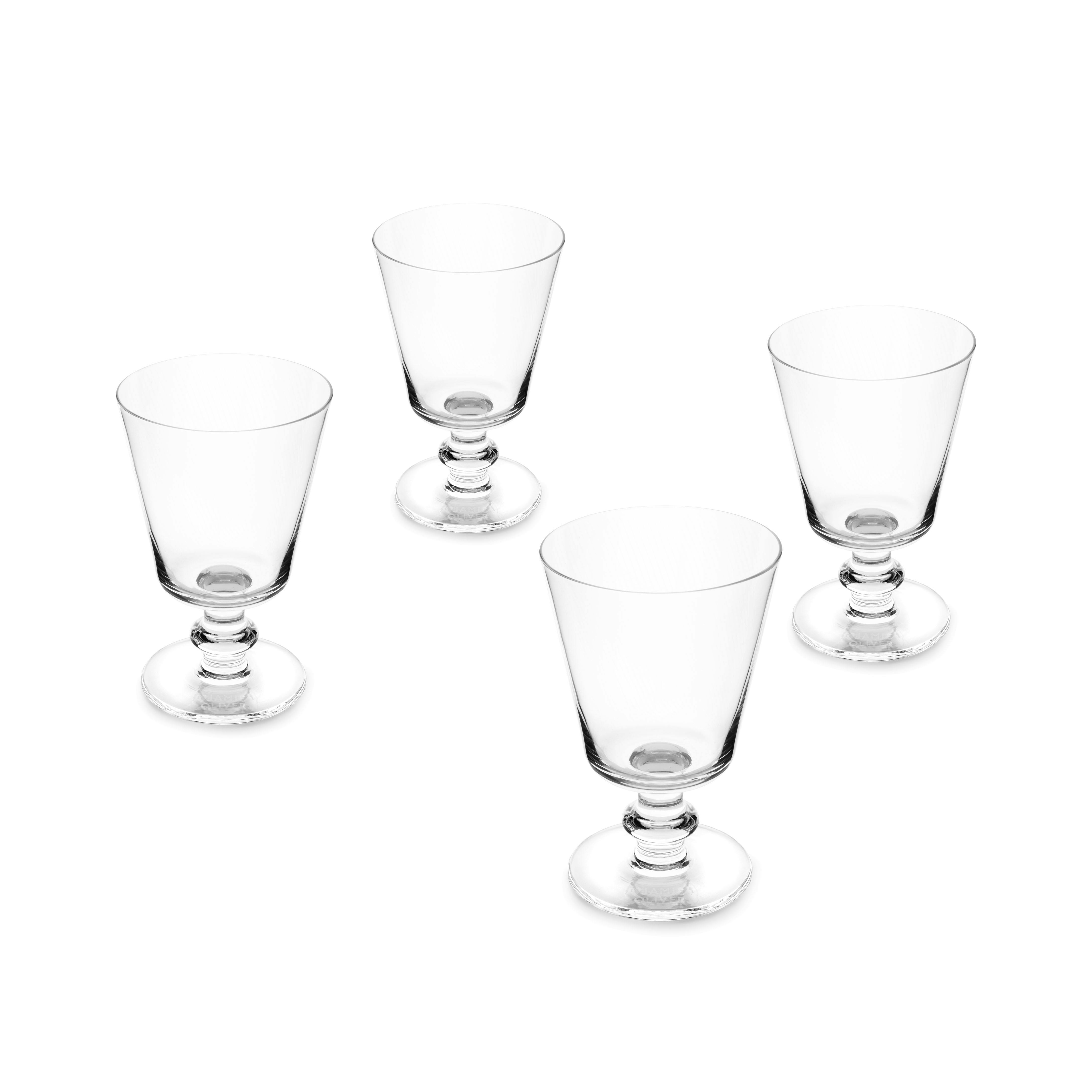 Rackhams Red/White Big Love Winning Wine Glasses, Set Of 4, 270Ml - Clear - Glass - Wine Glasses