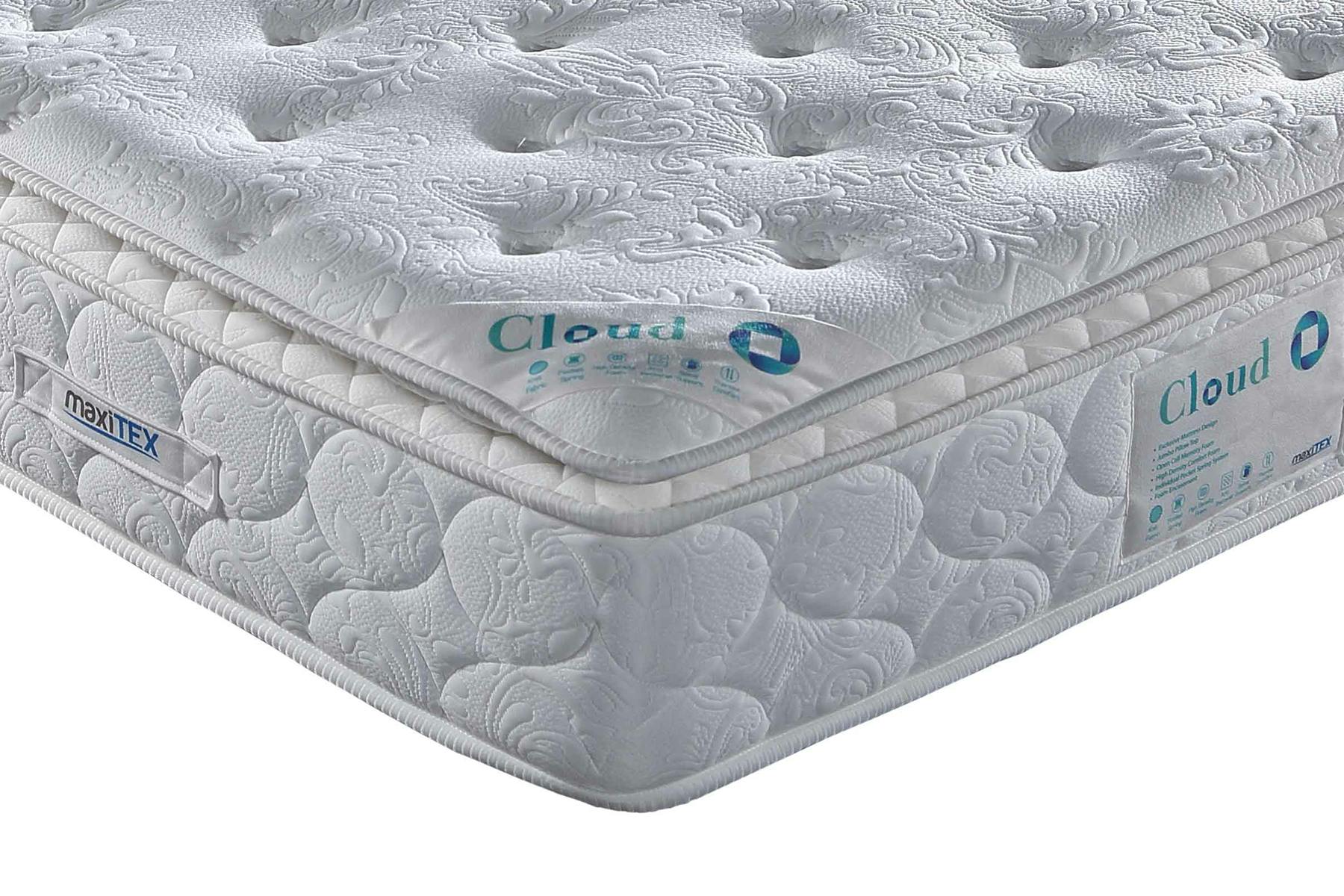 Maxitex Cloud Pocket Sprung Pillow Top Memory Mattress - Kingsize