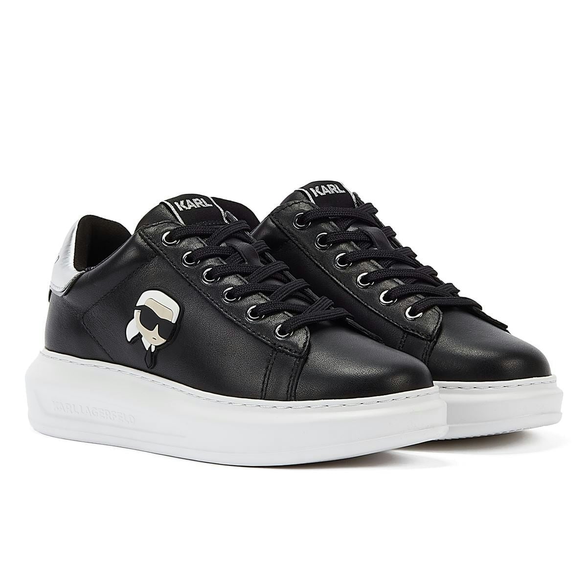 Karl Lagerfeld Women's Black - Kl62530n-000 Kapri Karl Nft Lo Lace - Uk 8 / Eu 41 / Us 10