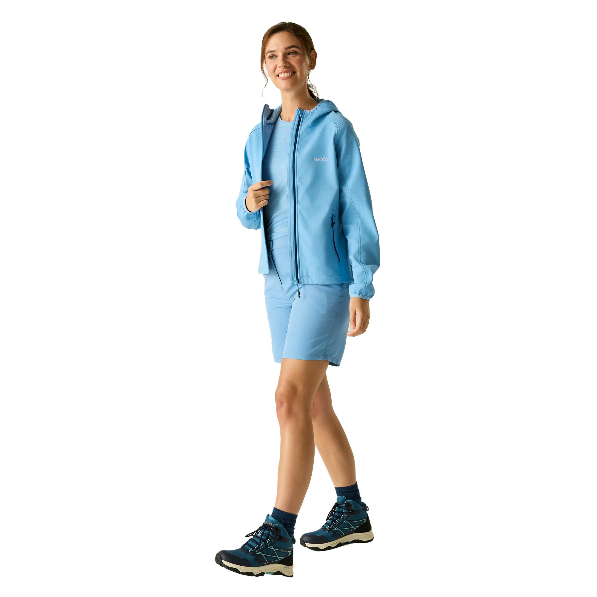 Regatta Women's Soft Shell Jacket - Washed Denim - 8 Uk - Washed Denim - 96% Polyester/4% Elastane