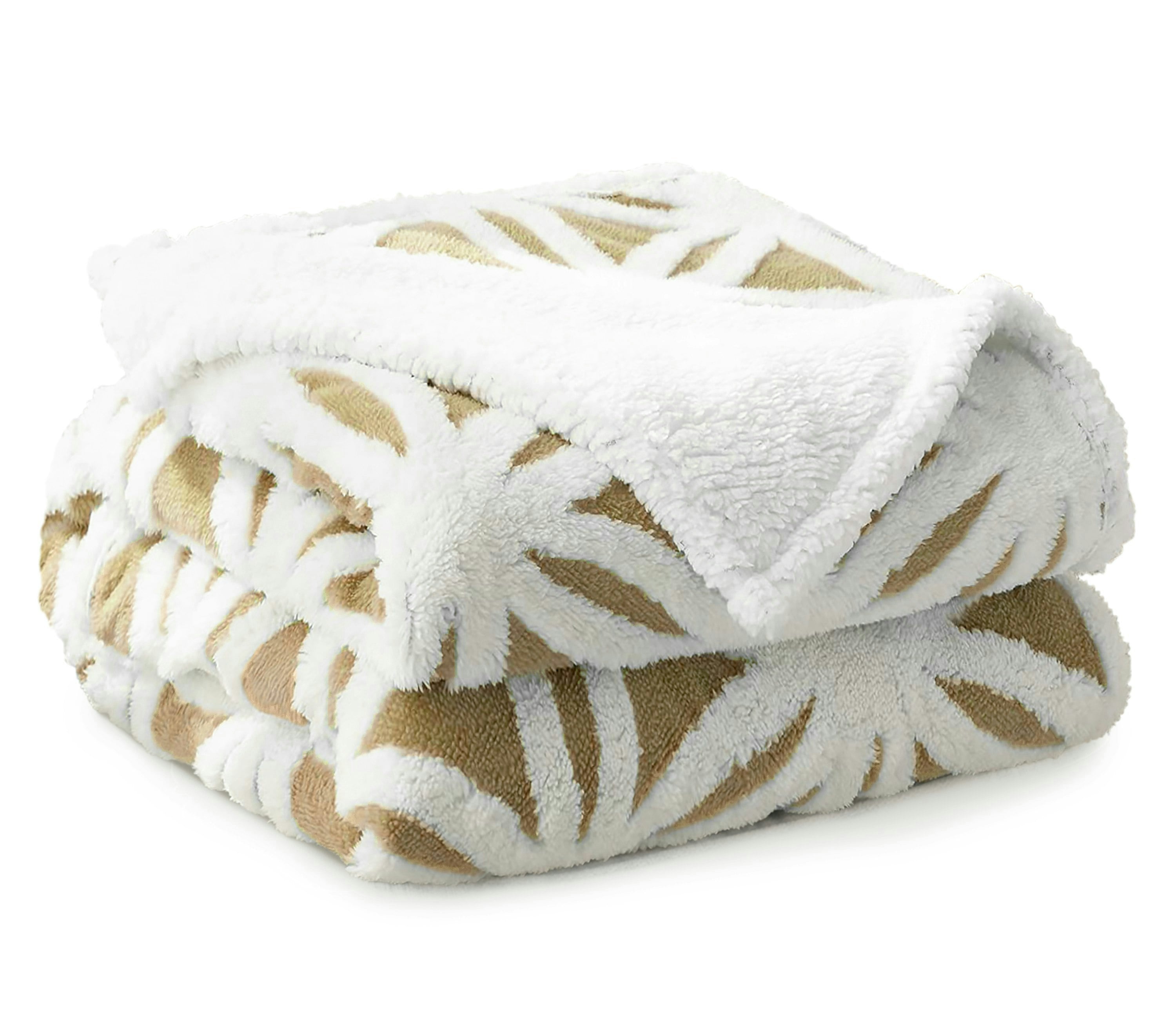 Rackhams Cream Orbit Tufted Sherpa Reverse Throw - 150Cm X 200Cm