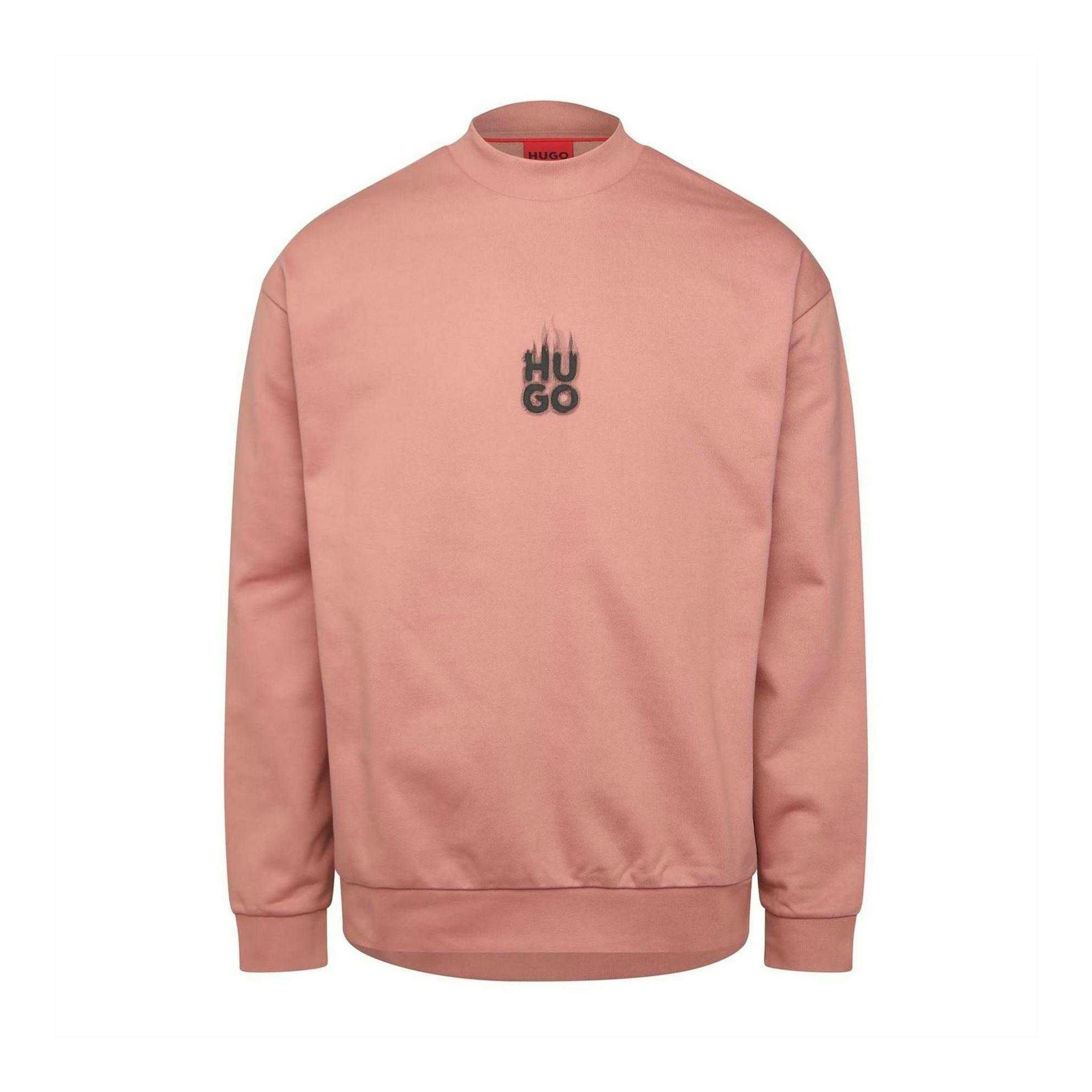 Hugo Men's Pink Smoke Sweatshirt - M - 100% Cotton