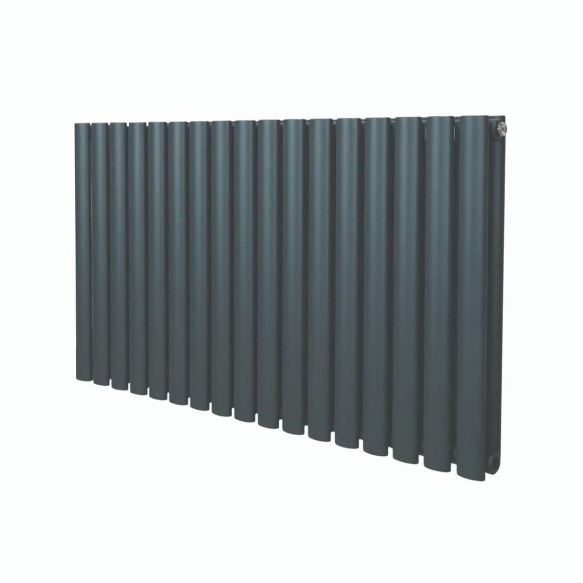 Monstershop Anthracite/Grey Oval Column Radiator – 600Mm X 1020Mm –
