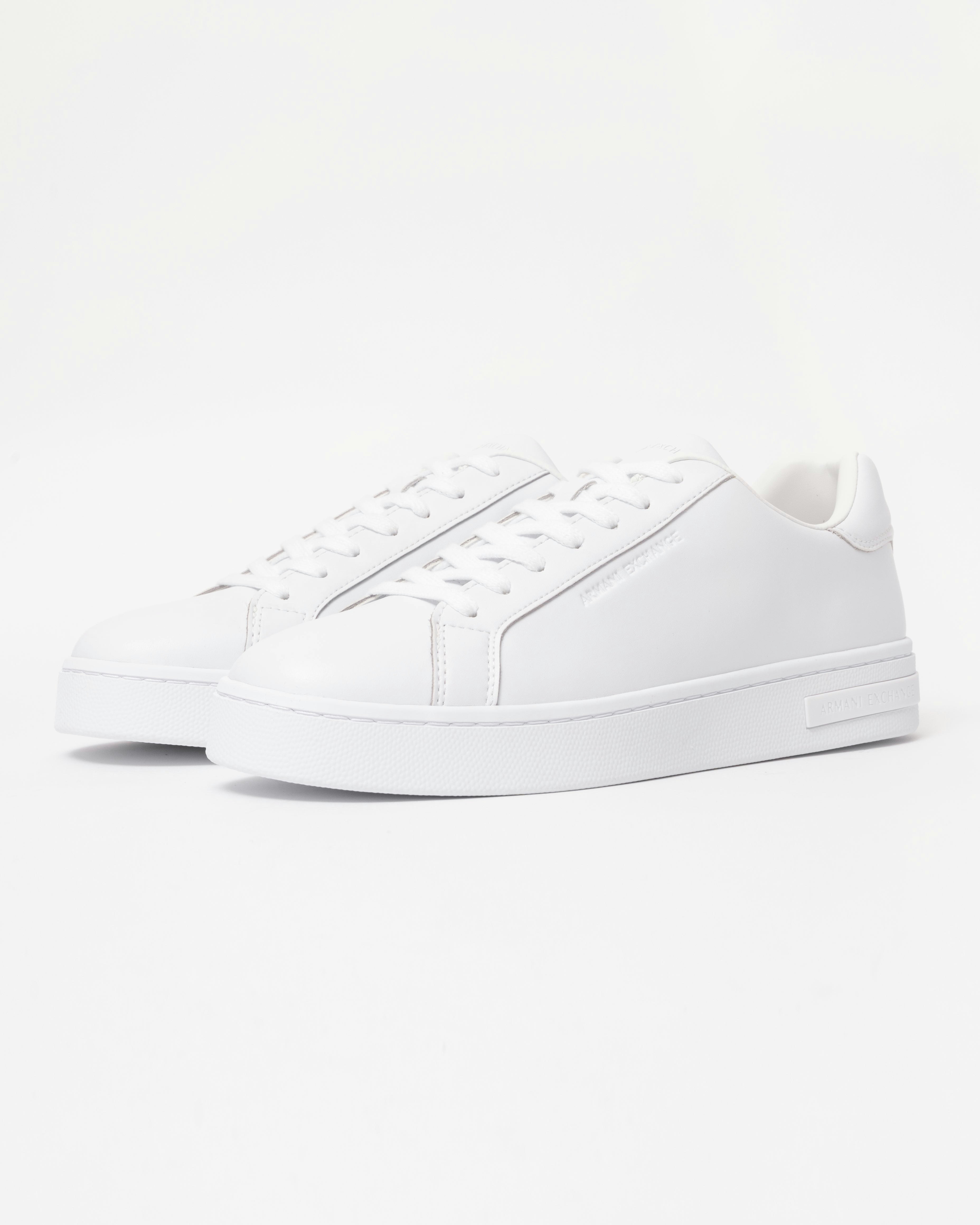 Armani Exchange Men's White Sneaker Xm000141-Af11912 - Brilliant U0002 - Brilliant U0002 - Uk10 Eu44 Us11