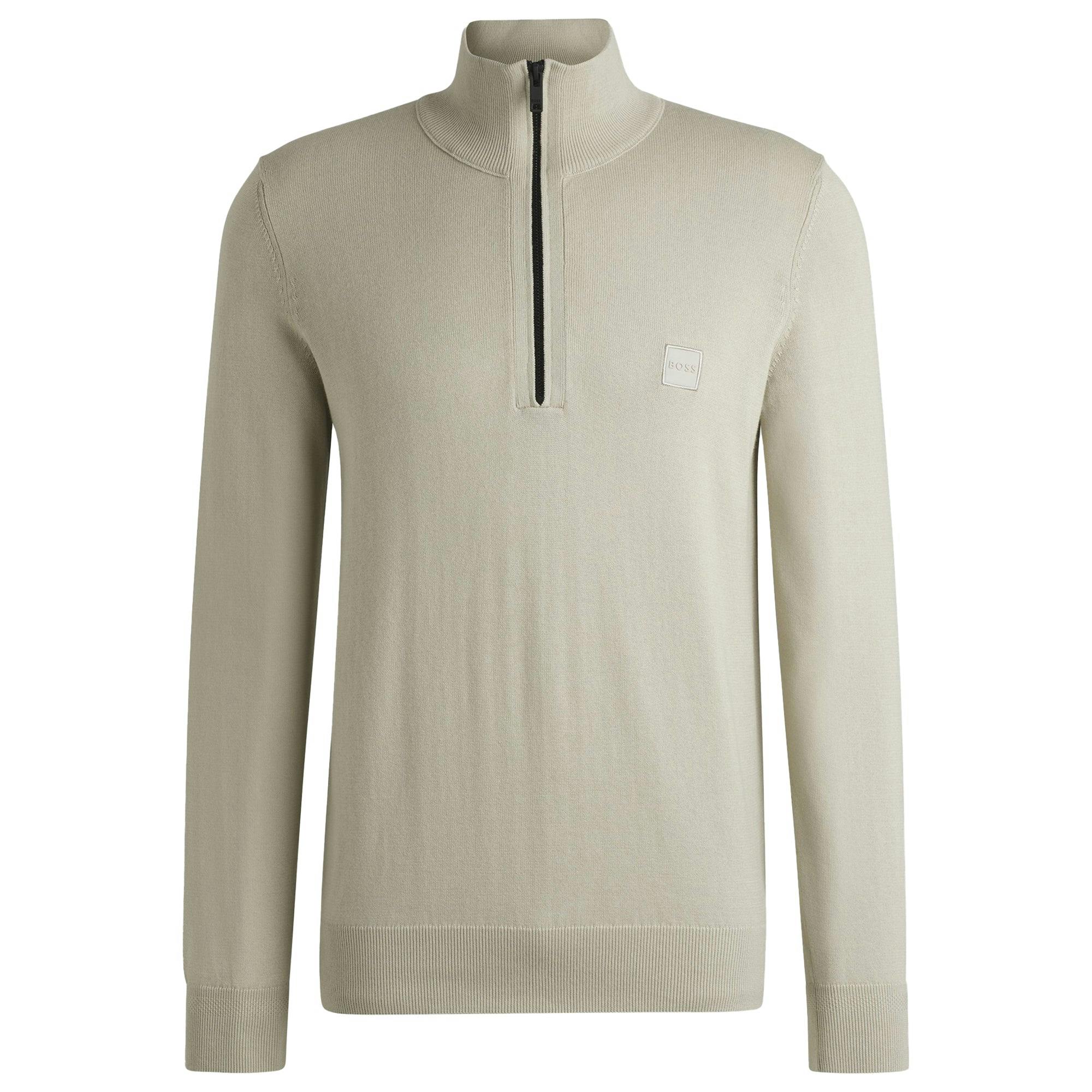 Boss Beige Kanobix 1/4 Zip Knit - XX-Large