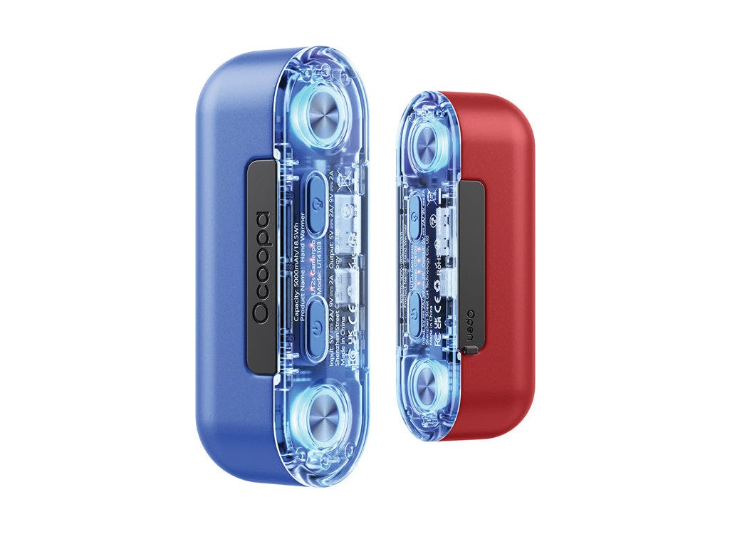 Ocoopa Blue/Red Ut2s Gamerpro Rechargeable Hand Warmers - &