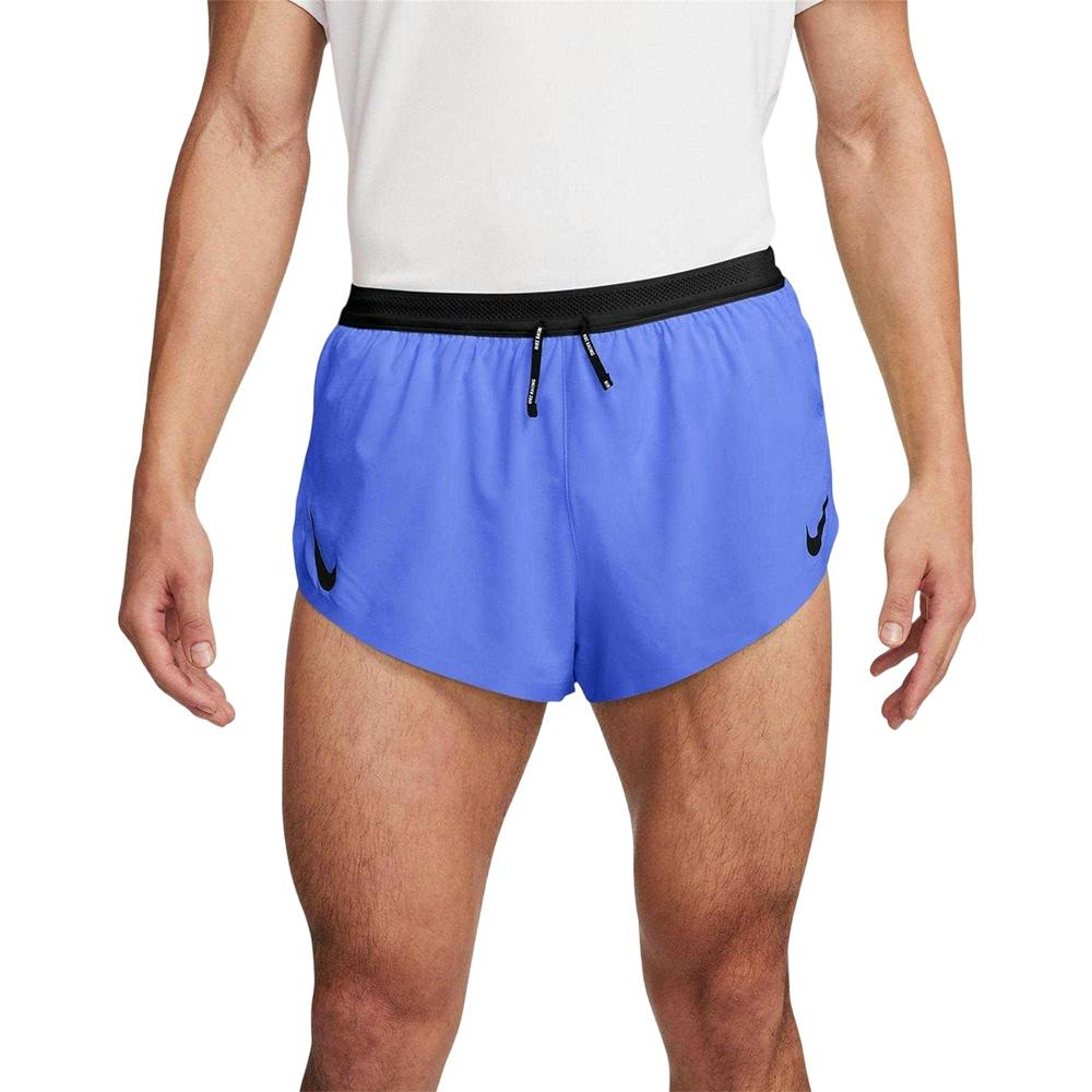 Nike Men's Aero 2 In 1 Running Shorts - Sapphire - M - Sapphire - 88% Polyester/12% Elastane