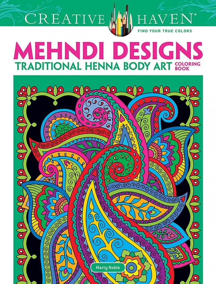 Creative Haven Mehndi Designs Coloring Book: Traditional Henna Body Art by... - Image 10