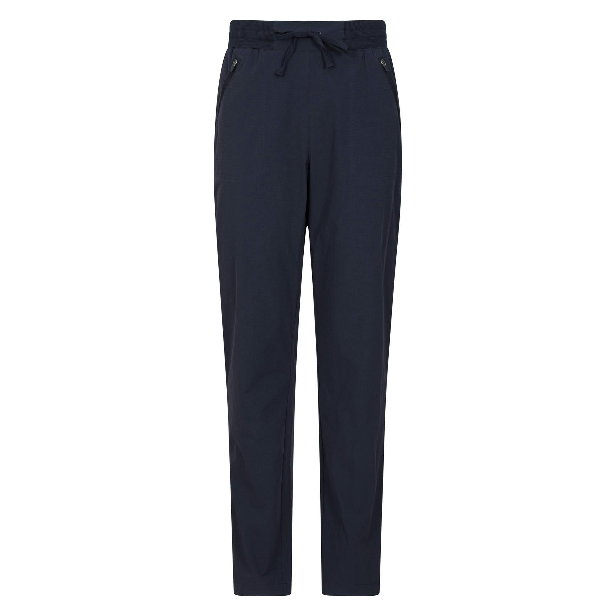 Mountain Warehouse Women's Dark/Blue Explore Hiking Trousers - 8 Uk - 60% Polyester/20% Polyamide/20% Elastane