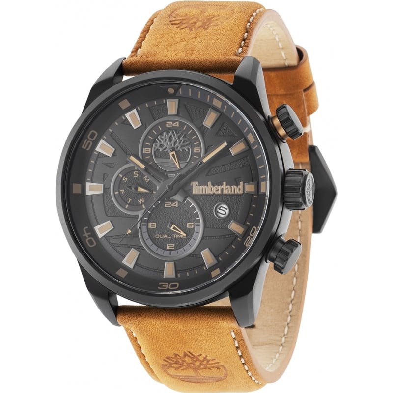 Timberland Men's Brown Henniker Ii Watch 14816Jlb-02 - One Size - Leather