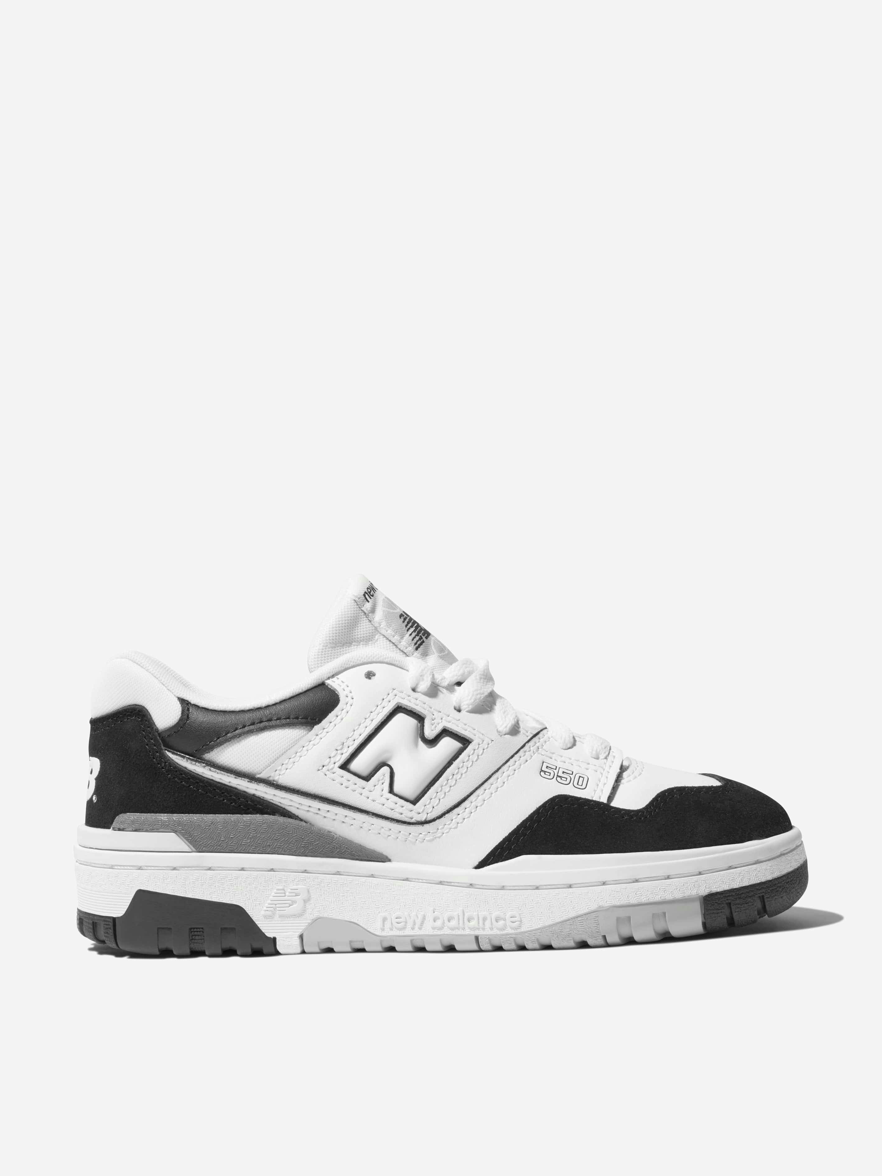 New Balance Unisex Kids Black Kids 550 Logo Trainers In - Eu 38 Us 5.5 Uk 5