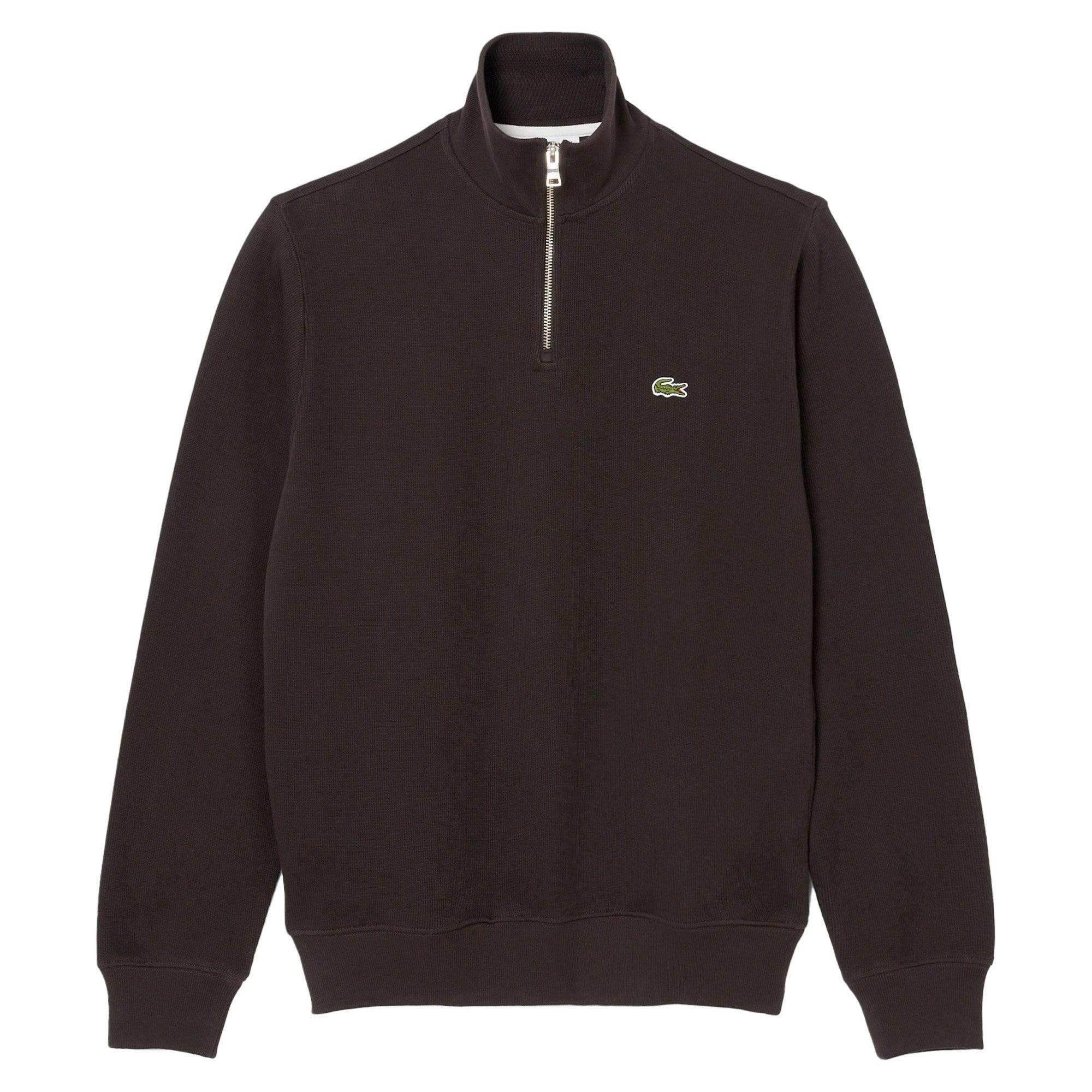 Lacoste Green Sh1927 Quarter Zip Sweatshirt - Buffalo - Large