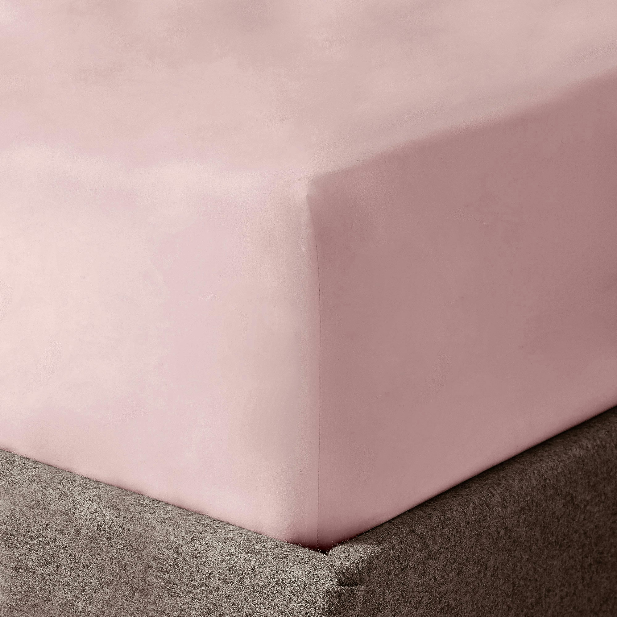 Velosso Pink Microfibre Easy Care Fitted Sheet - Blush - Single