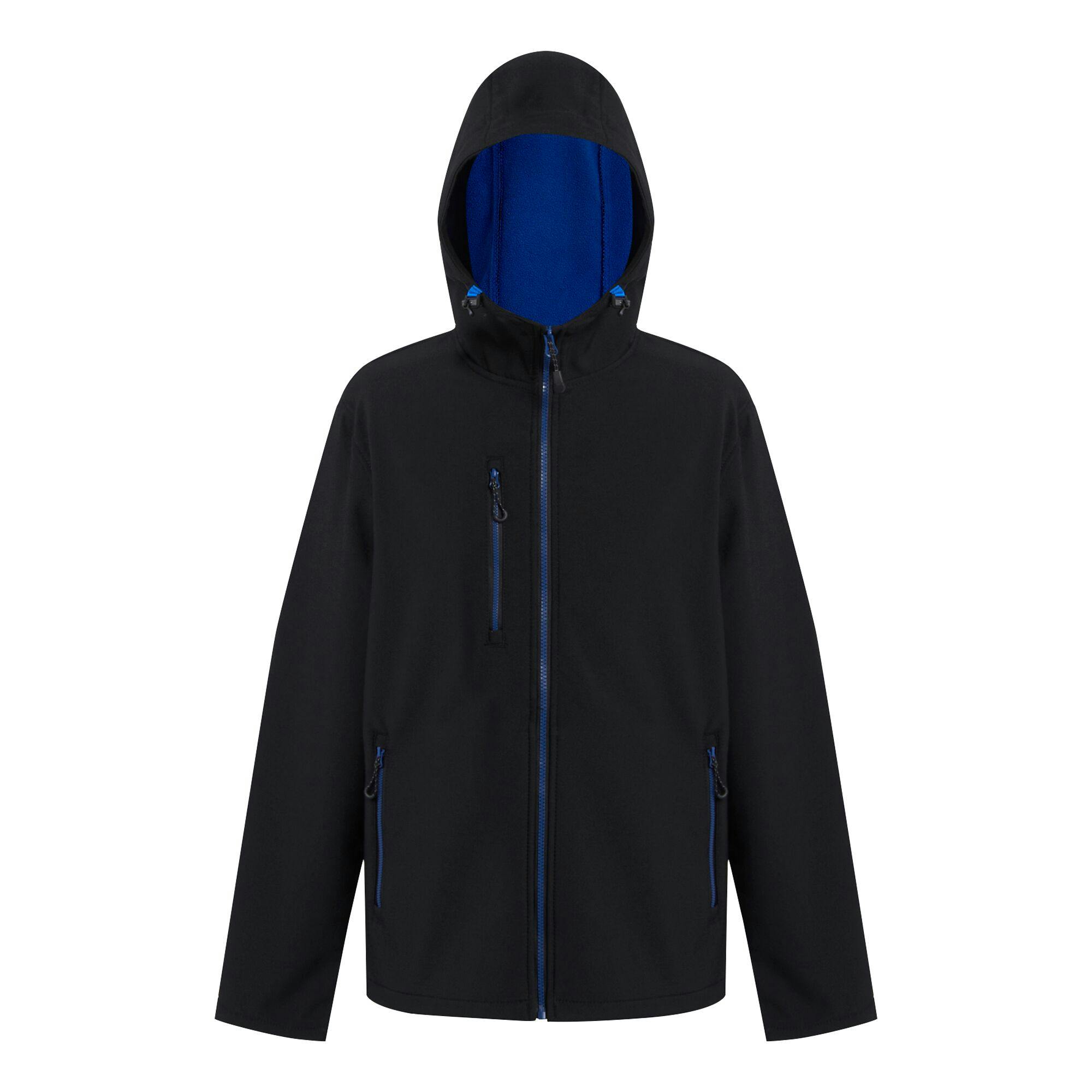 Regatta Men's Black Professional 2 Layer Soft Shell Jacket - /New Royal - Xxl - /New Royal - 100% Mixed