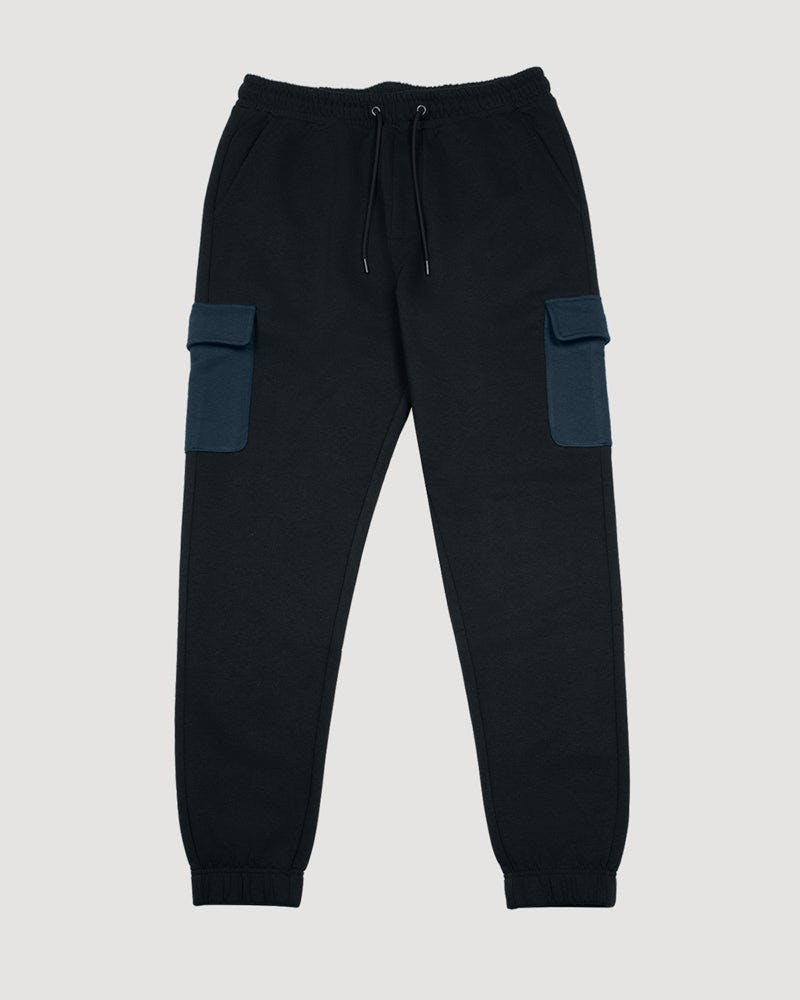 Larsson & Co Combat Jogger With Contrast Pockets - Navy - S
