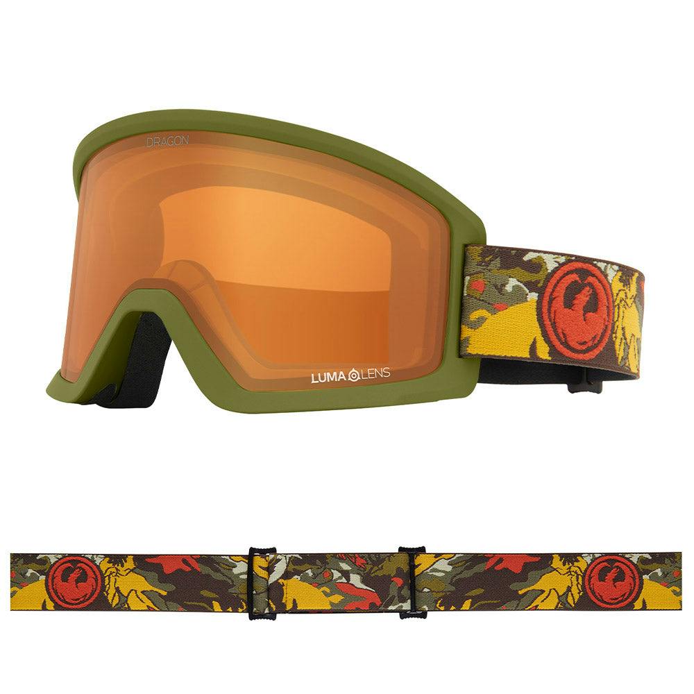 Dragon Amber Dx3 Otg - Leafy Camo With Lumalens Lens - Medium Fit