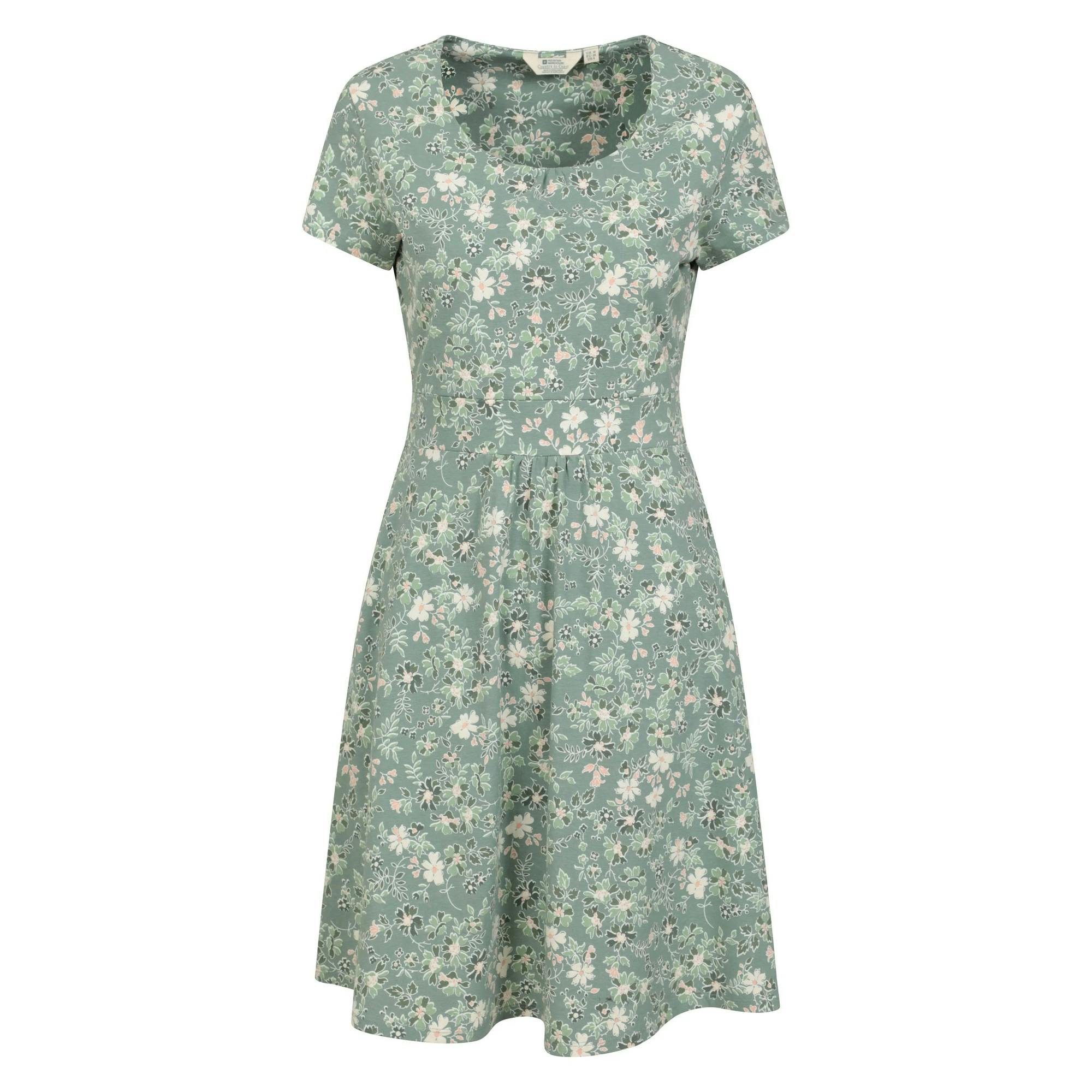 Mountain Warehouse Women's Green Orchid Uv Protection Dress - Pale - Pale - 6 Uk - 95% Cotton/5% Elastane