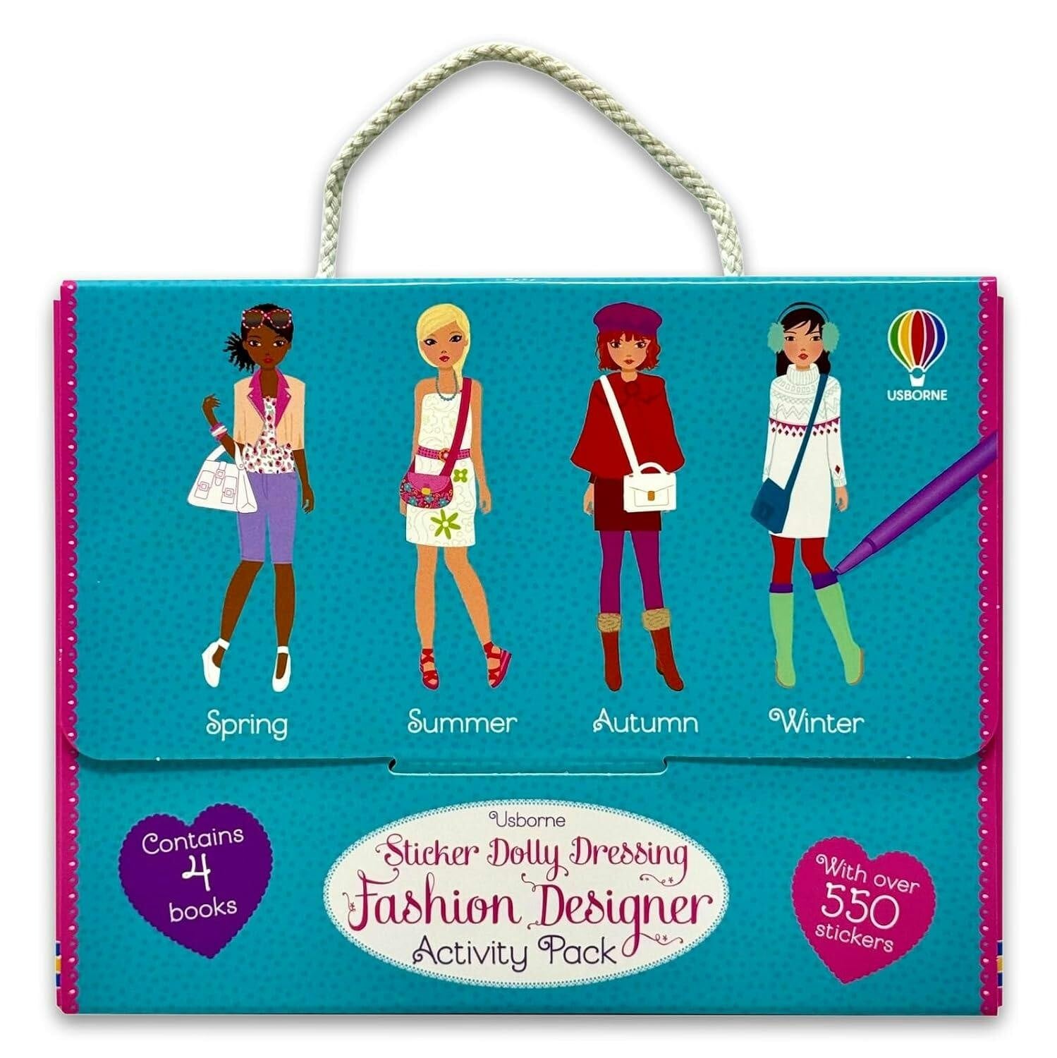 Usborne Sticker Dolly Dressing Fashion Designer Activity Pack  4 Mini Bo | TODO - Image 7
