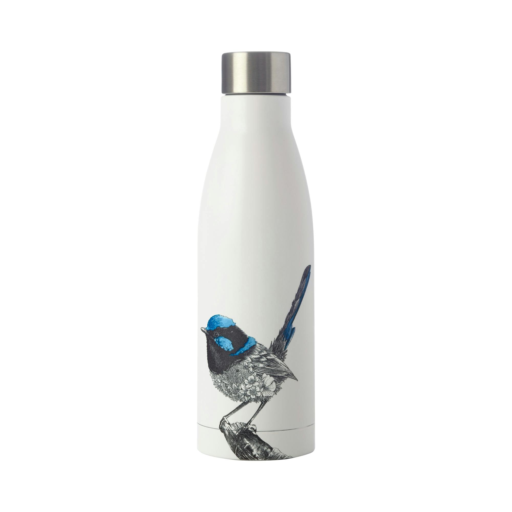 Maxwell & Williams Unisex White Marini Ferlazzo 500Ml Superb Fairy-Wren Double Walled Insulated Bottle In - Image 3