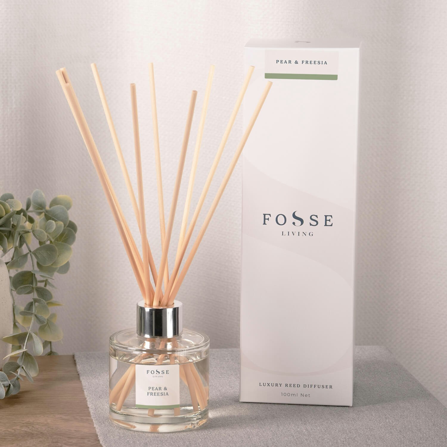 Fosse Living Light Pear & Freesia Reed Diffuser - 100Ml - Pear & Freesia