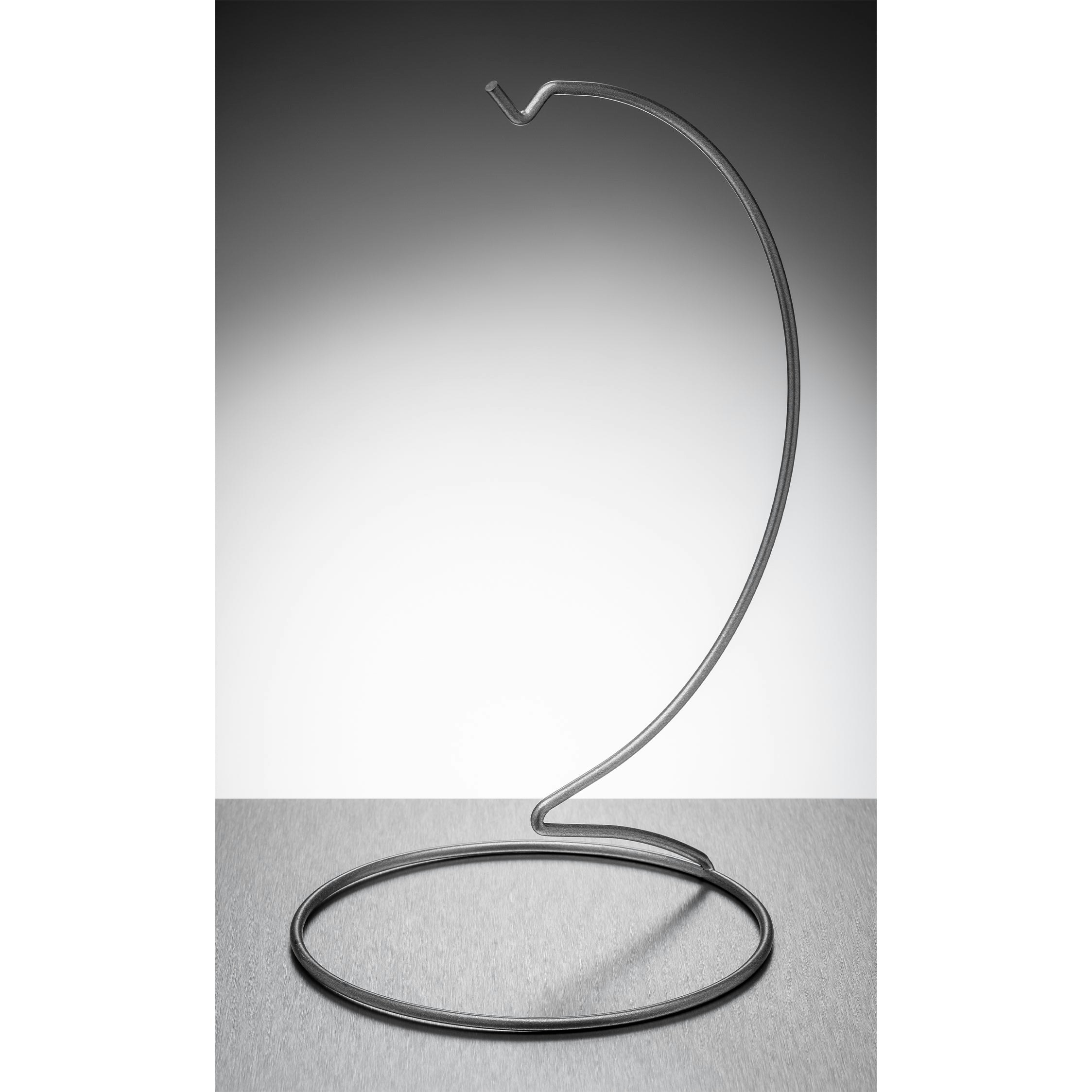 Sienna Glass Silver Metal Ornament Stand - Large