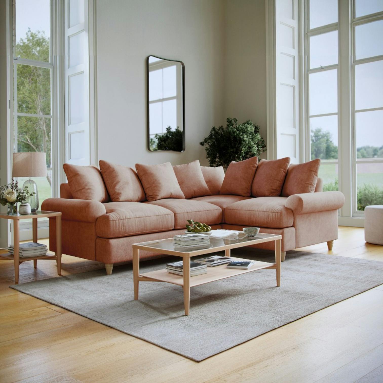 Rackhams Coral Brentwood Right Hand Corner Sofa