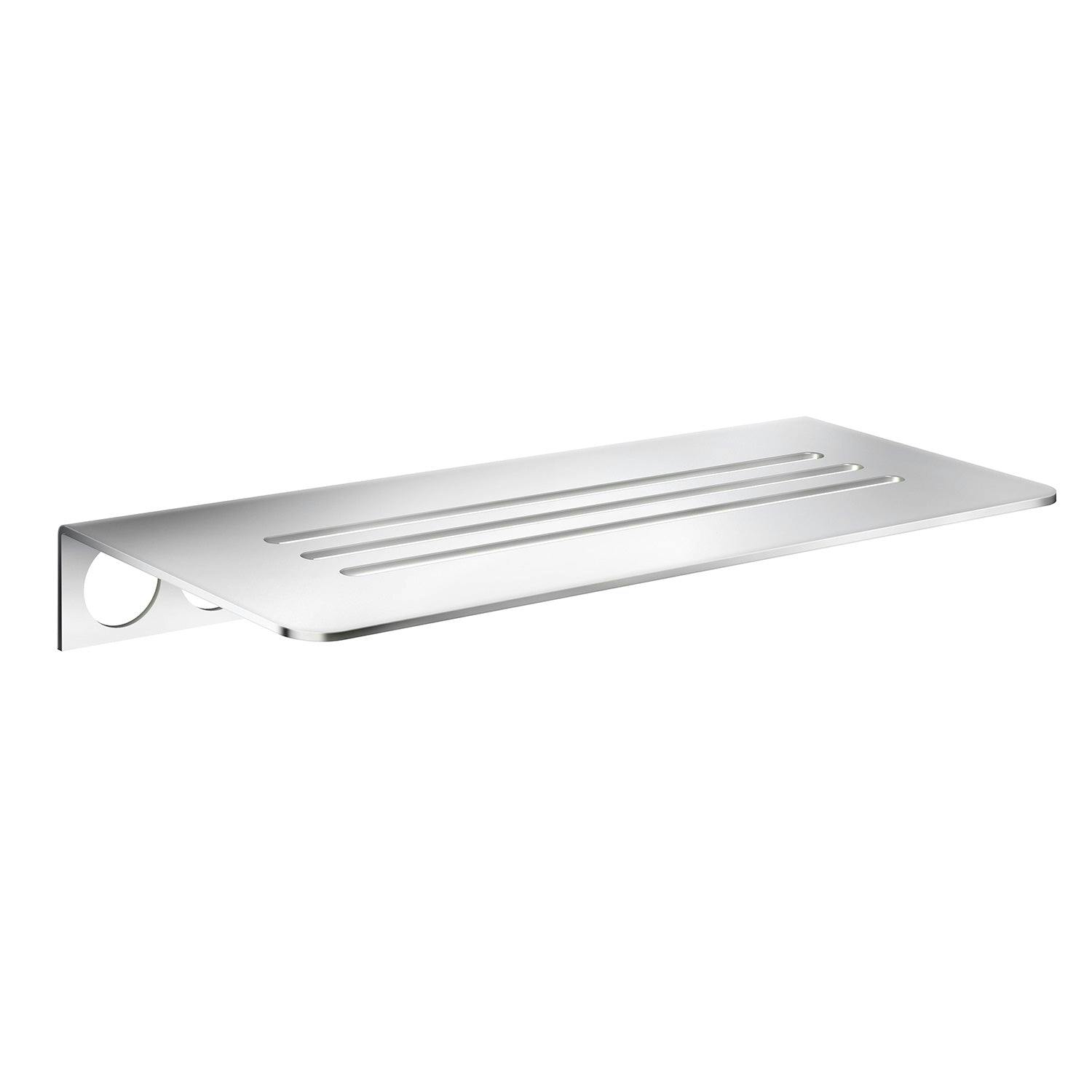 Smedbo Polished Stainless Steel Grout Line Shower Shelf With Lines (250 X 100Mm)