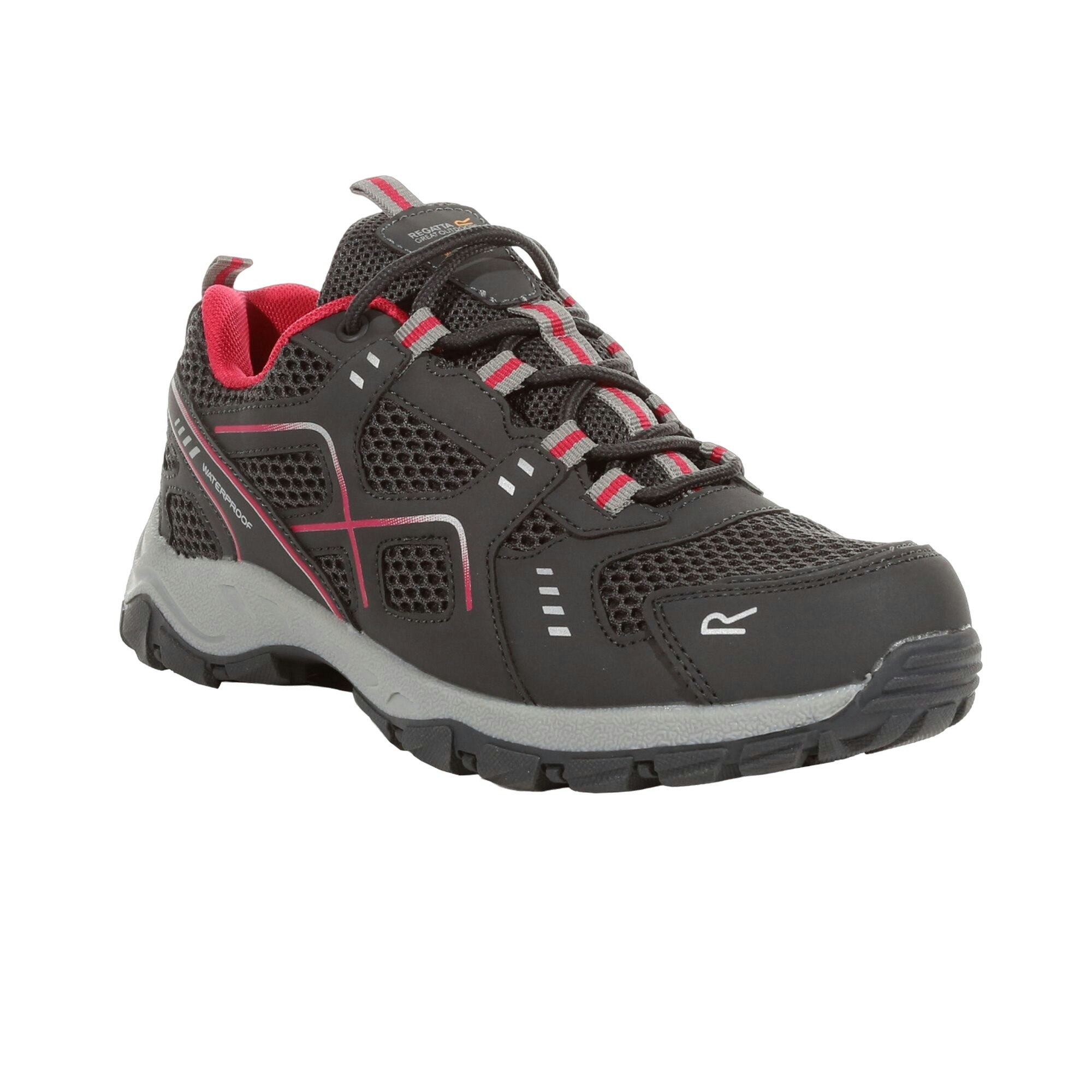 Regatta Women's Pink Vendeavour Walking Shoes - Granite/ Potion - Granite/ Potion Size 6 Uk