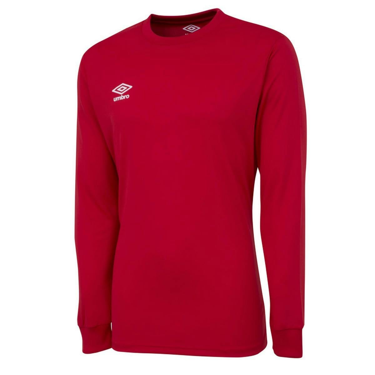 Umbro Men's Club Long-Sleeved Jersey - Vermillion - Vermillion - Xl - 100% Polyester