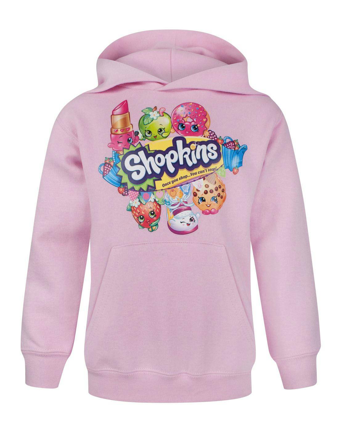 Vanilla Underground Girls Pink Shopkins Once You Shop Hoodie - 11-12 Years