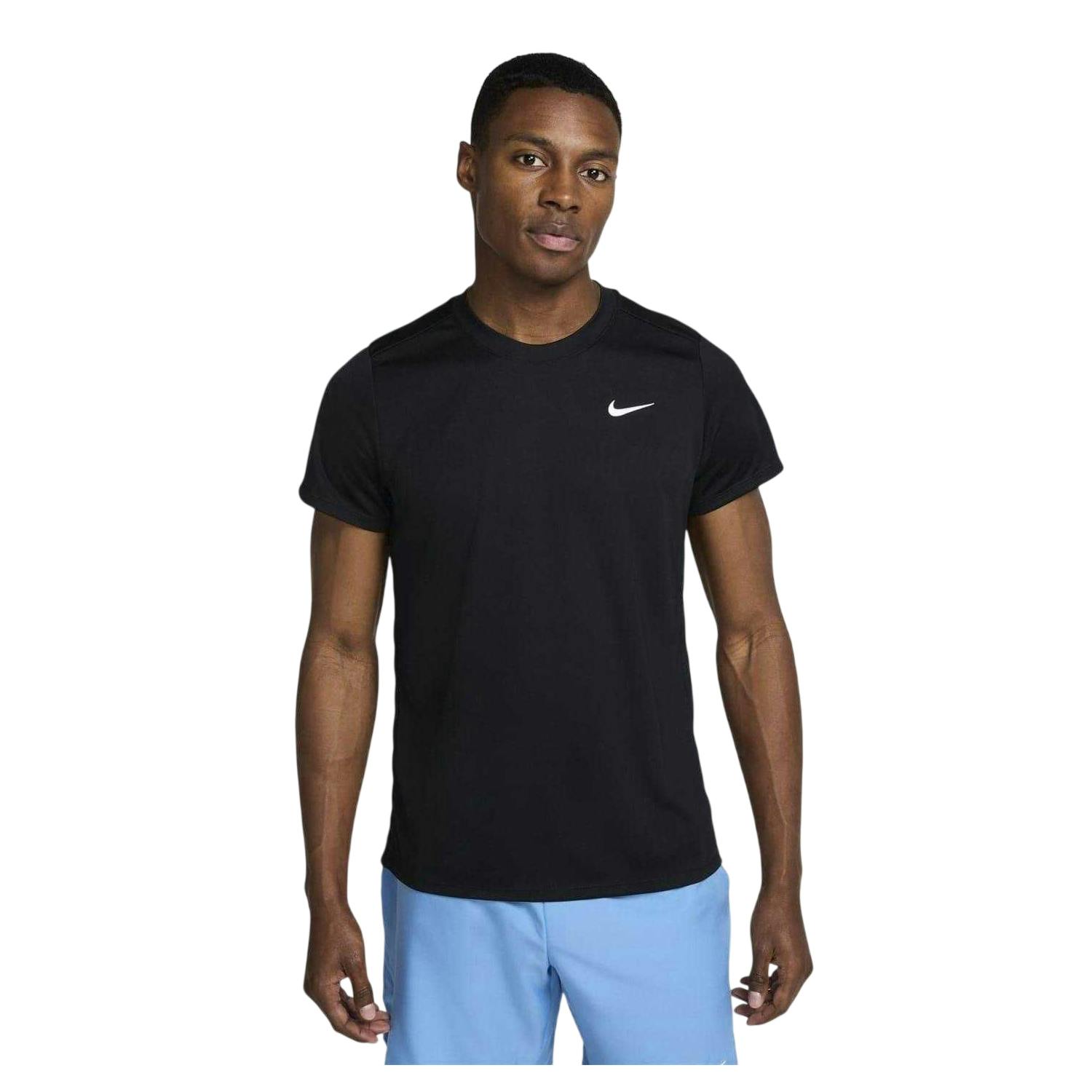 Nike Men's Black/White Victory T-Shirt - Xl - 100% Polyester