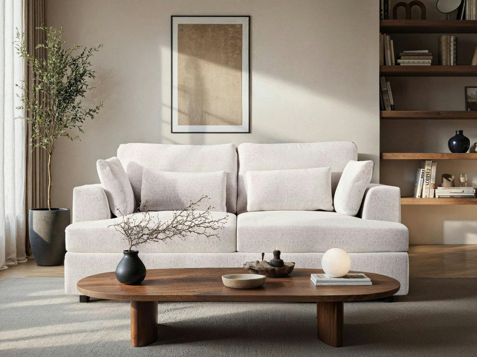 Solace+Co Cream Drew 2 Seater