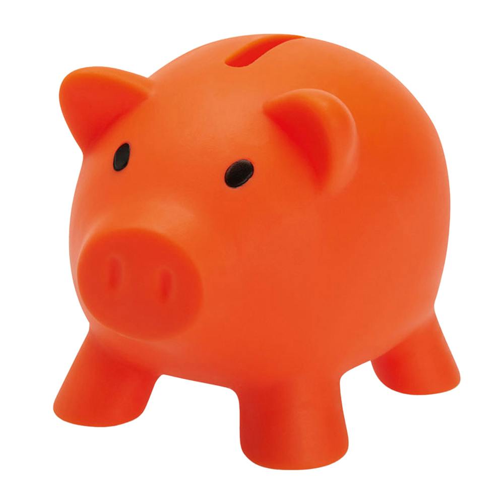 Rackhams Orange Softco Piggy Bank - One Size - 100% Mixed