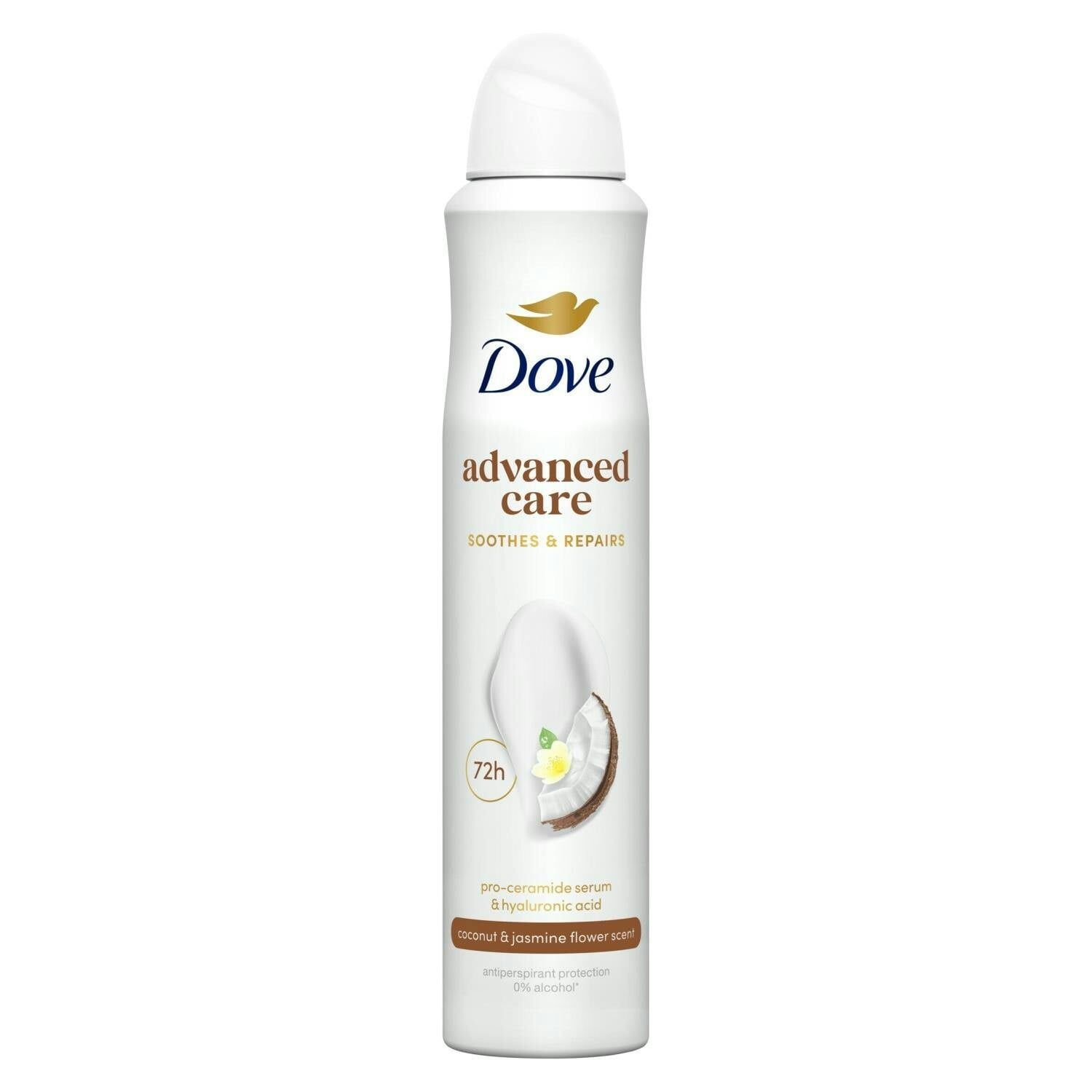 Dove Anti-Perspirant Deodorant Coconut & Jasmine Flower 72H Protection 12X200ml
