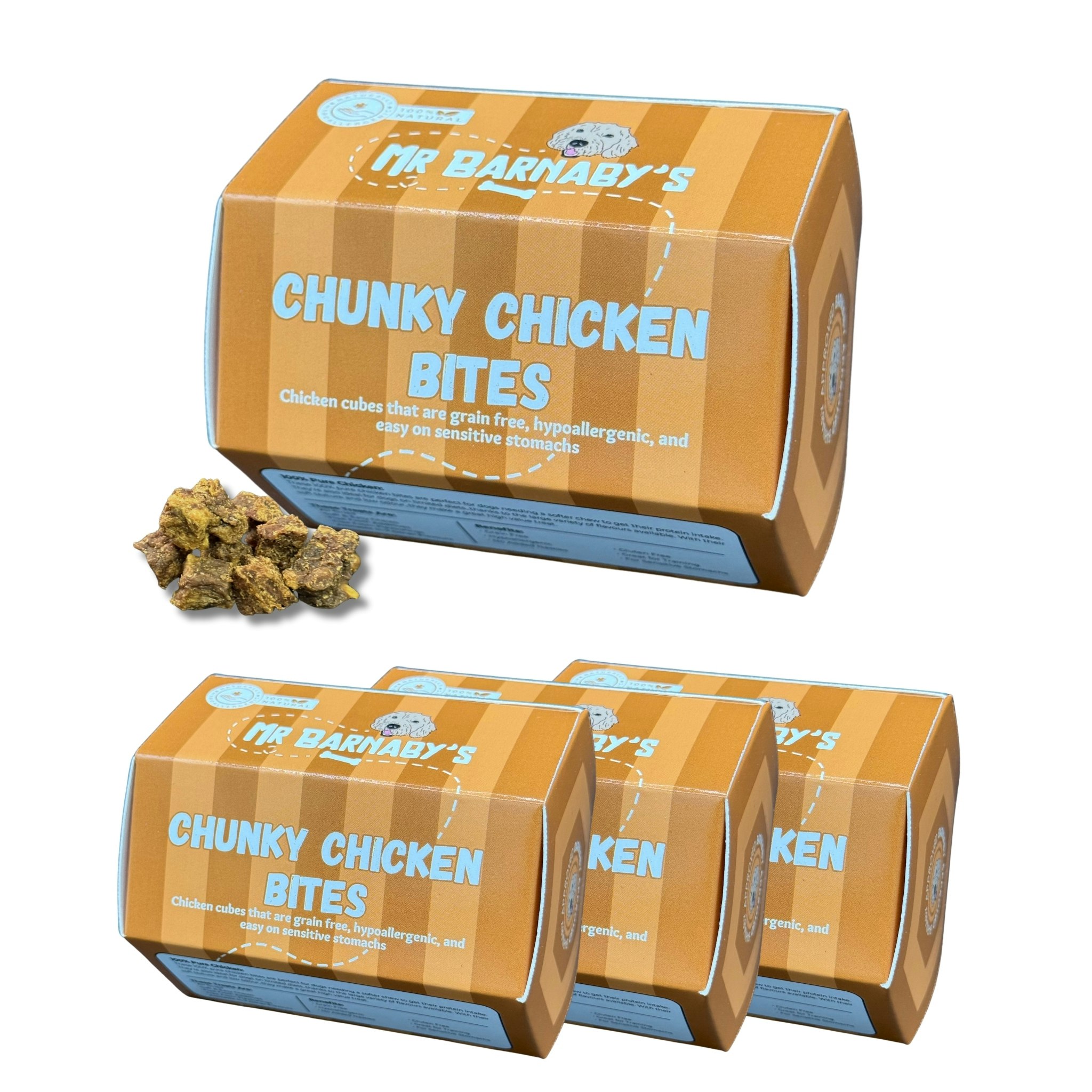 Mr Barnaby’s Grain Mr Barnaby's Chunky Chicken Bites Dog Treats (Pack Of 4) - Pack Of 4 - 4