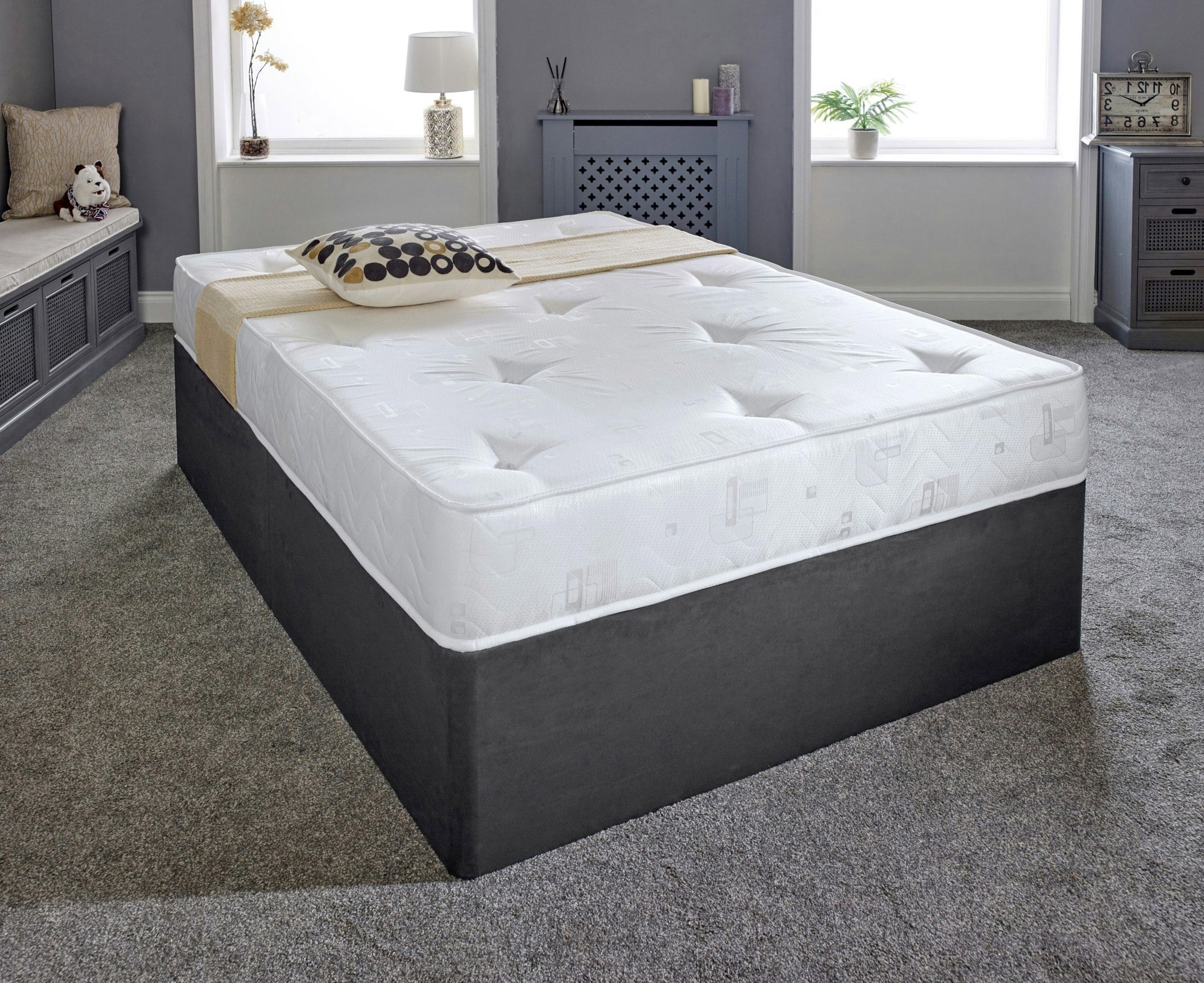 Extreme Comfort White Hand-Tufted Innerspring Mattress - 9" Deep, Medium Soft Comfort - 1 - 2Ft6 Shorty Small Single Mattress (75Cm X 175Cm)