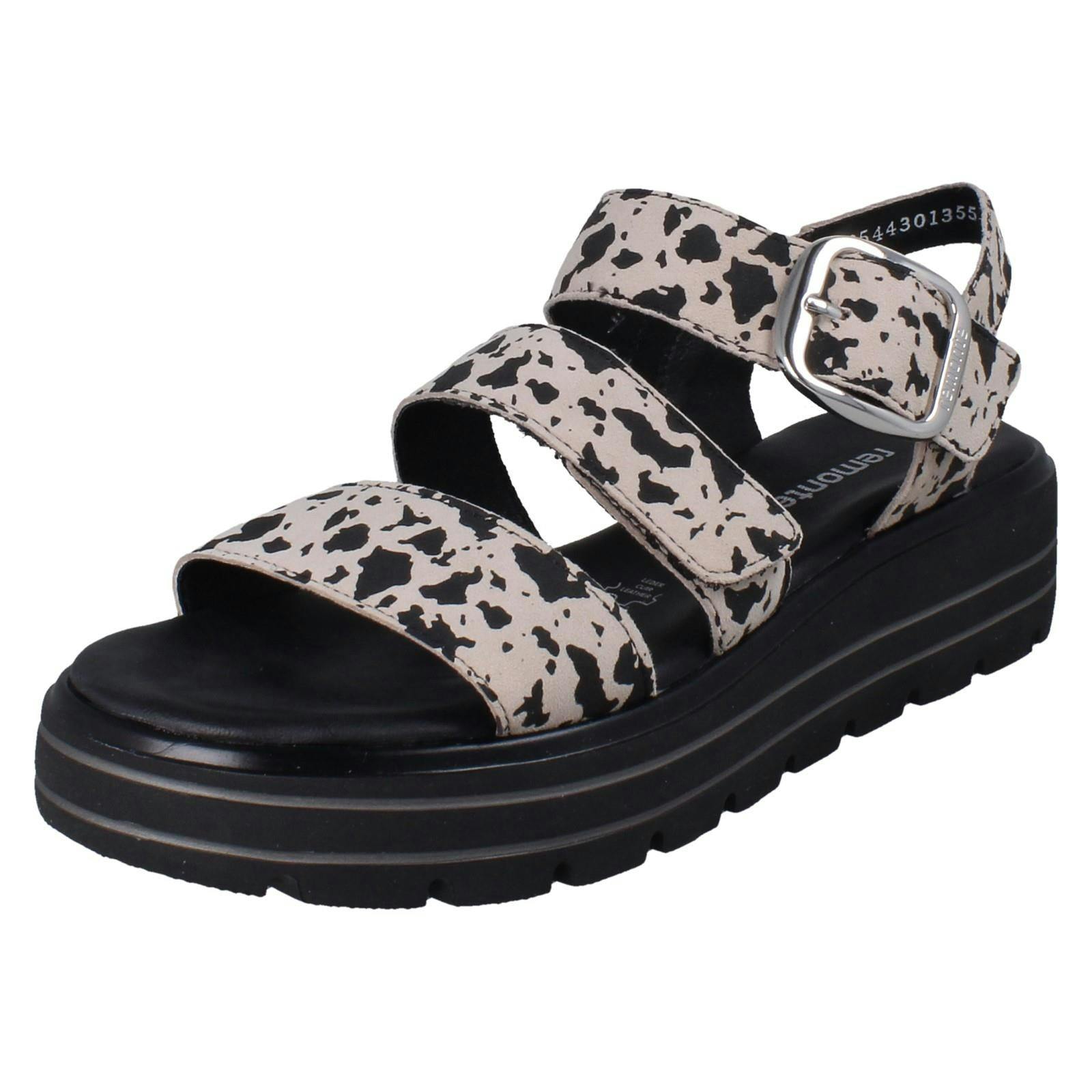 Remonte Women's Beige Sandals D3n50 - Combination - Uk 6.5
