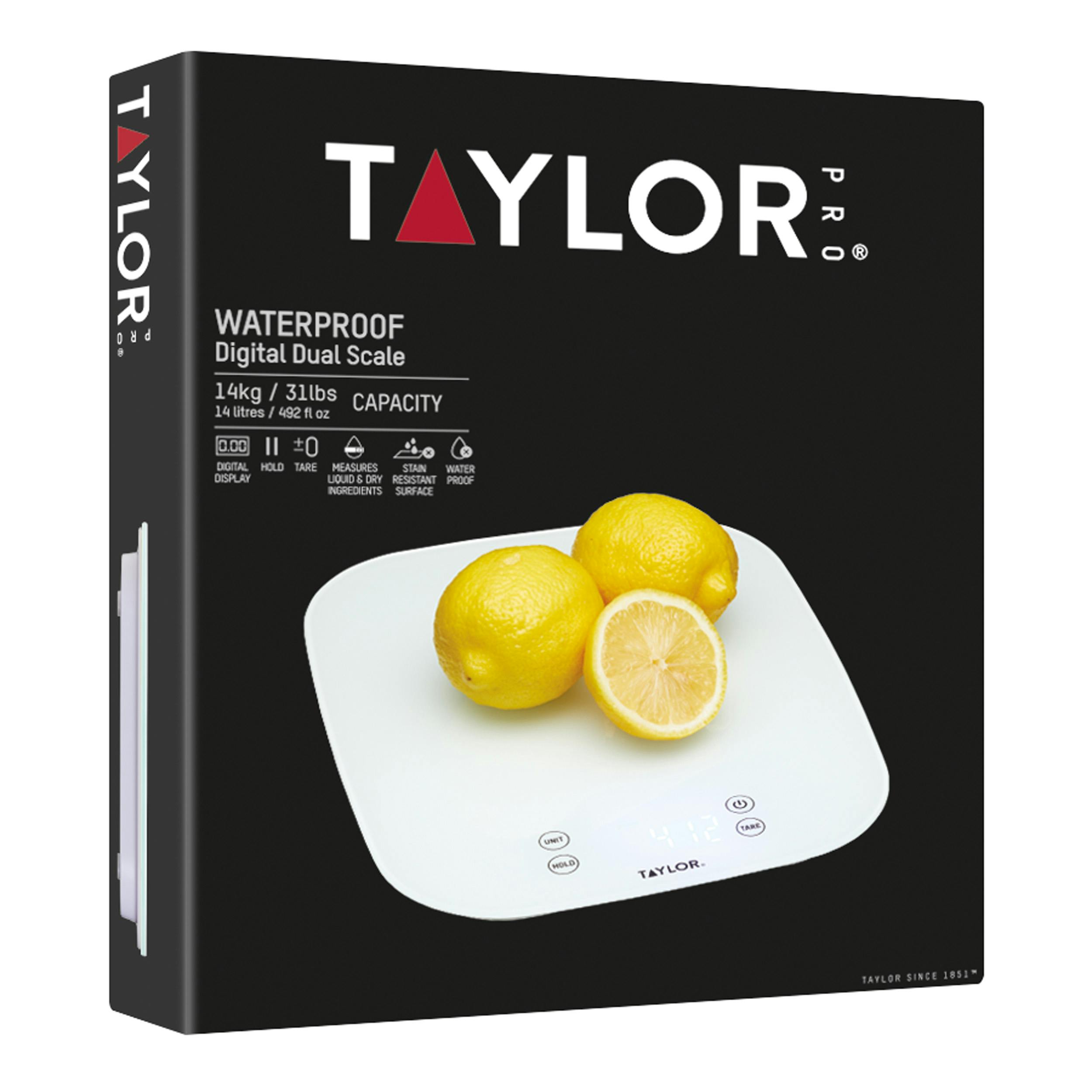 Taylor Silver Pro Waterproof Digital Dual 14Kg Scale - Image 5