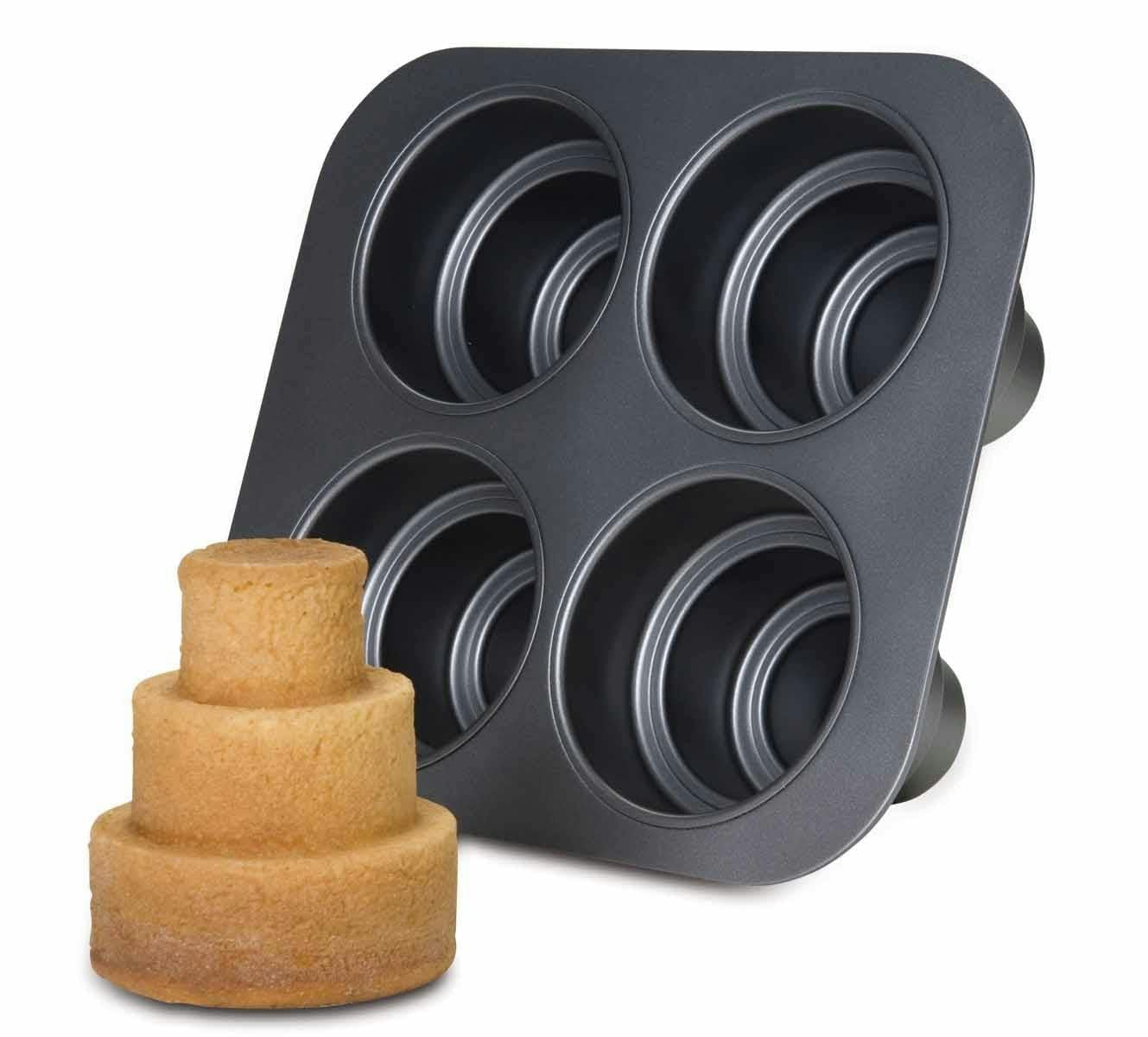 Rackhams Grey Non-Stick Multi-Tier Cake Pan - Carbon Steel - Cake Pan
