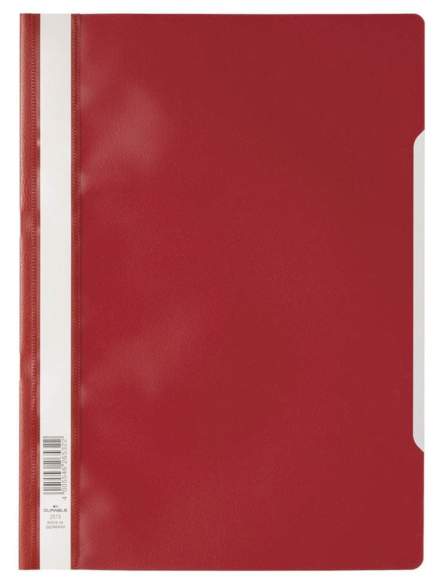 Rackhams Red Clear View Project Folder Document Report File | 50 Pack | A4