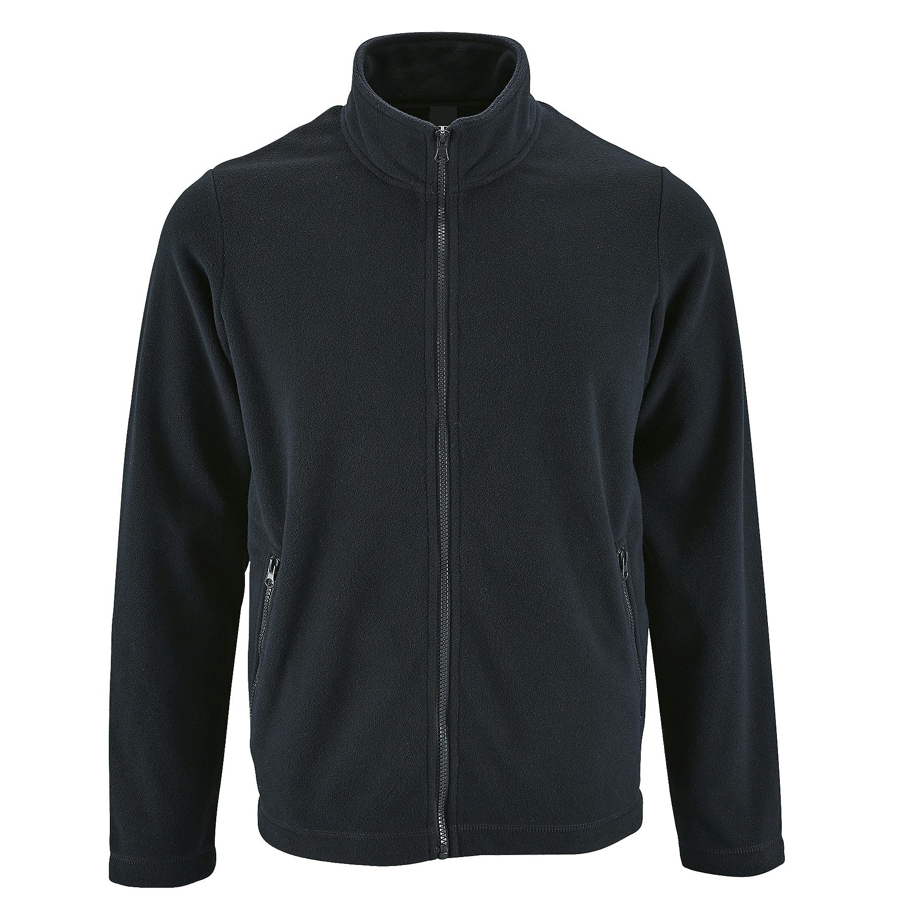 SOLS Mens Norman Fleece Jacket (Navy) - Size Large - Image 2