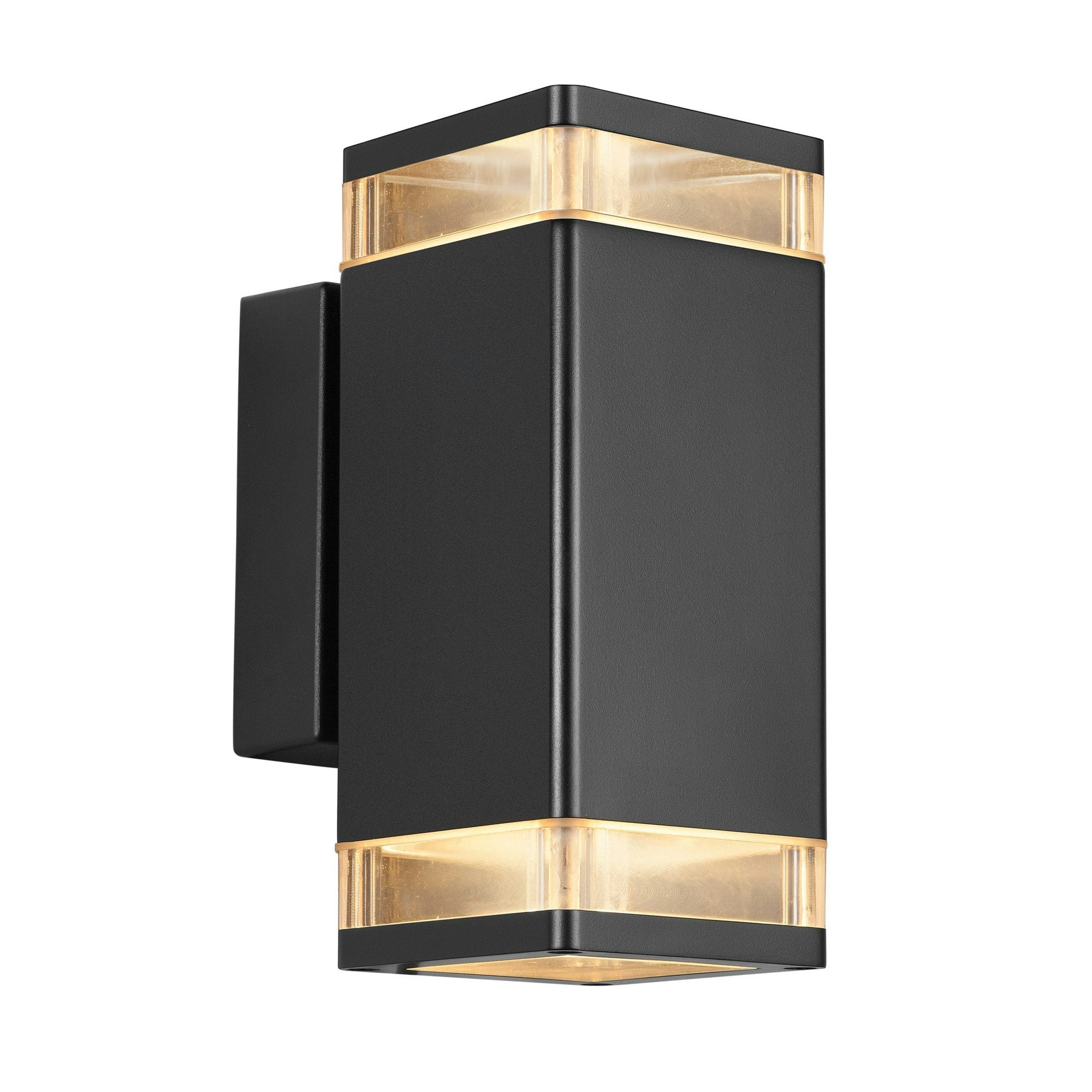 B&Q - Elm Outdoor Aluminium Wall Light Ring Light Black,mains - Image 4
