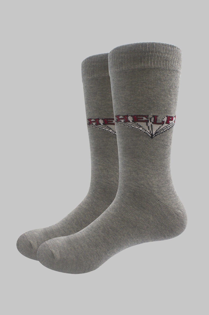 Paradiso Clothing Women's Grey The Beatles Help! Comic Book Socks