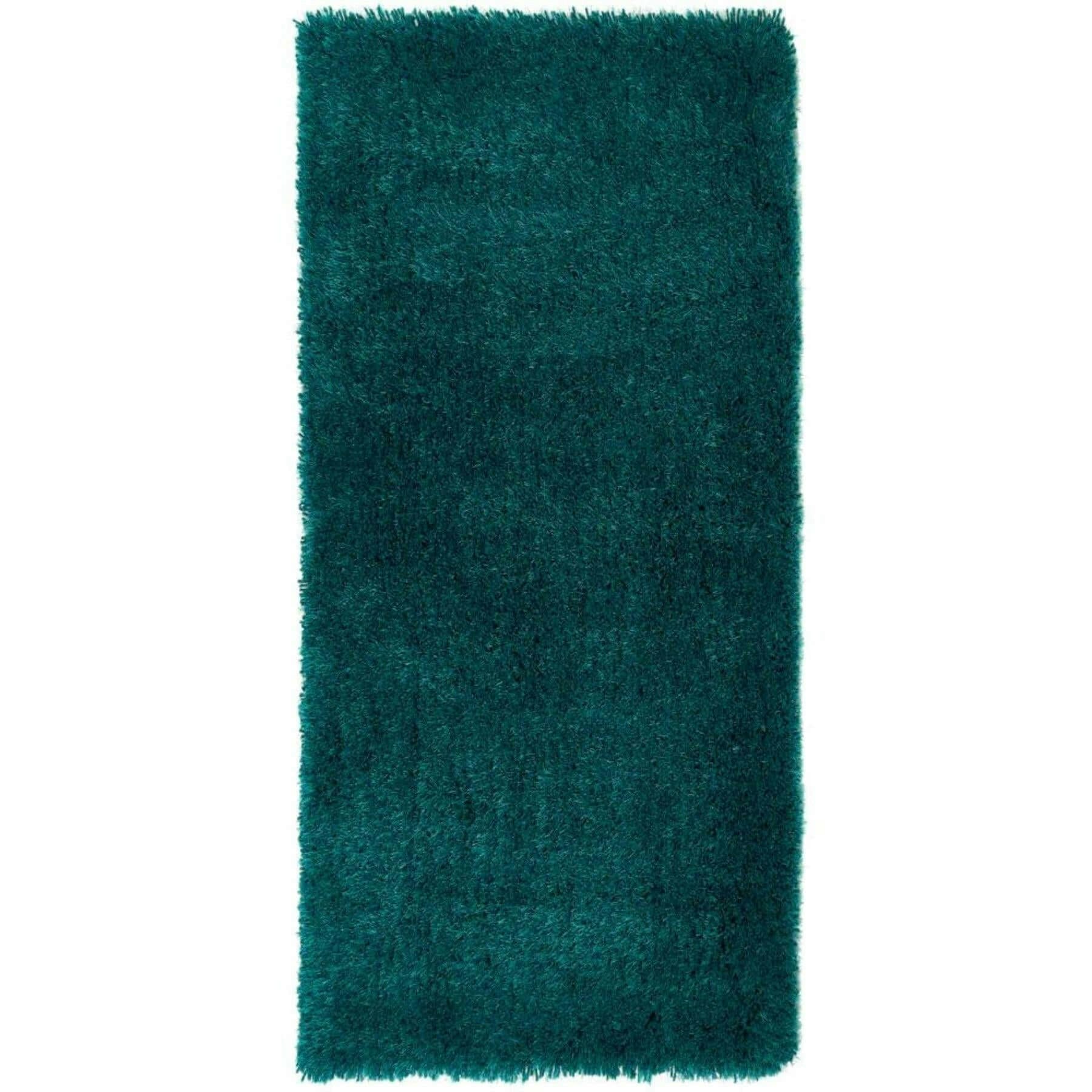 Rackhams Dark Chicago Teal Shaggy Rug - 67X200 Cm