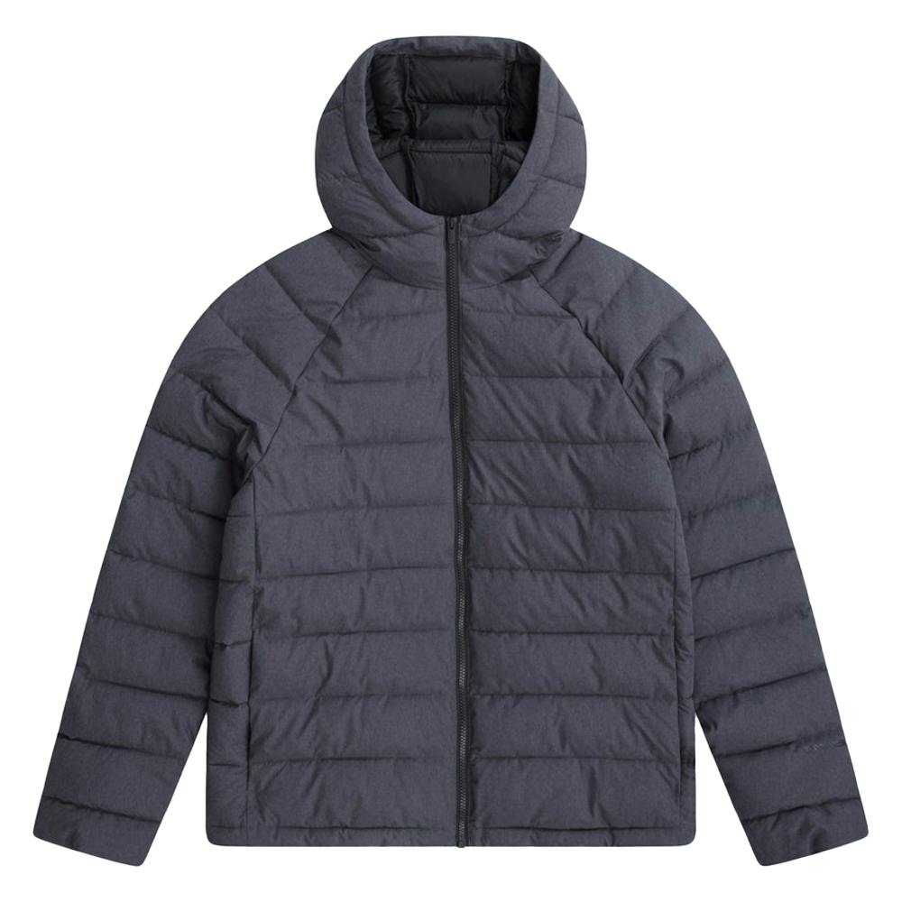 Animal Men's Light Cloud Cosi Hooded Marl Padded Jacket - Charcoal - Xl - Charcoal - 100% Mixed
